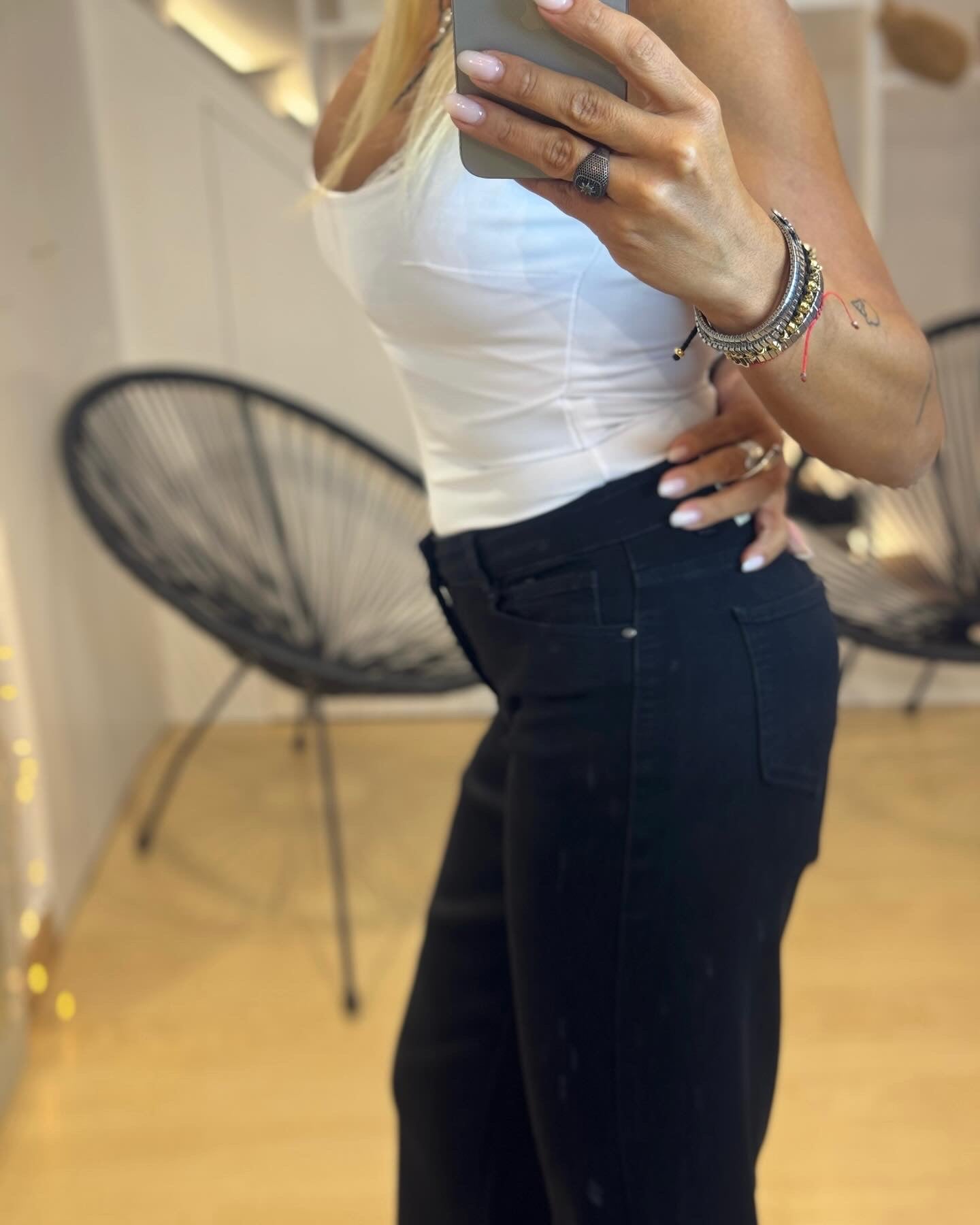 Elastic Jean Trouser