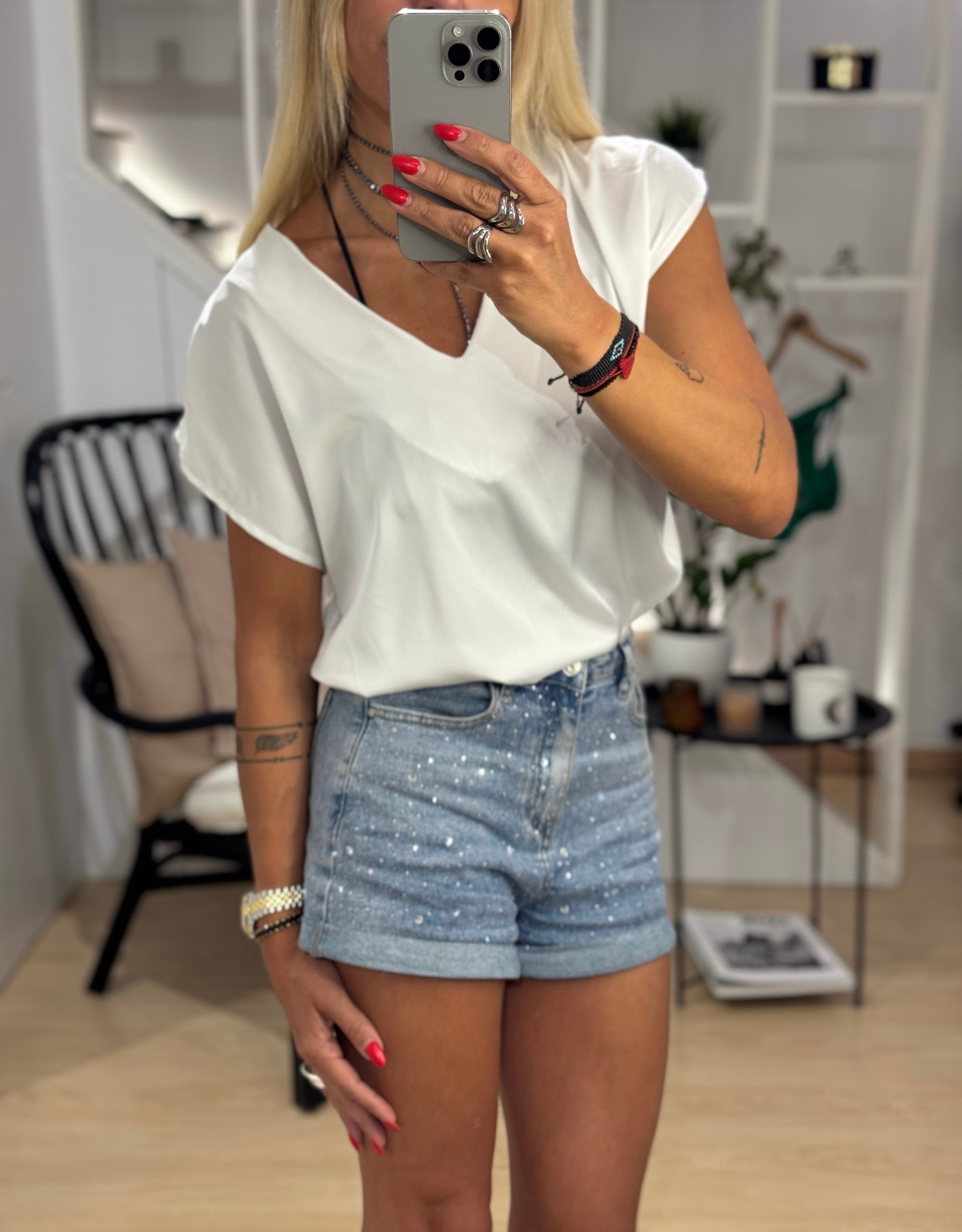 Σατέν μπλούζα