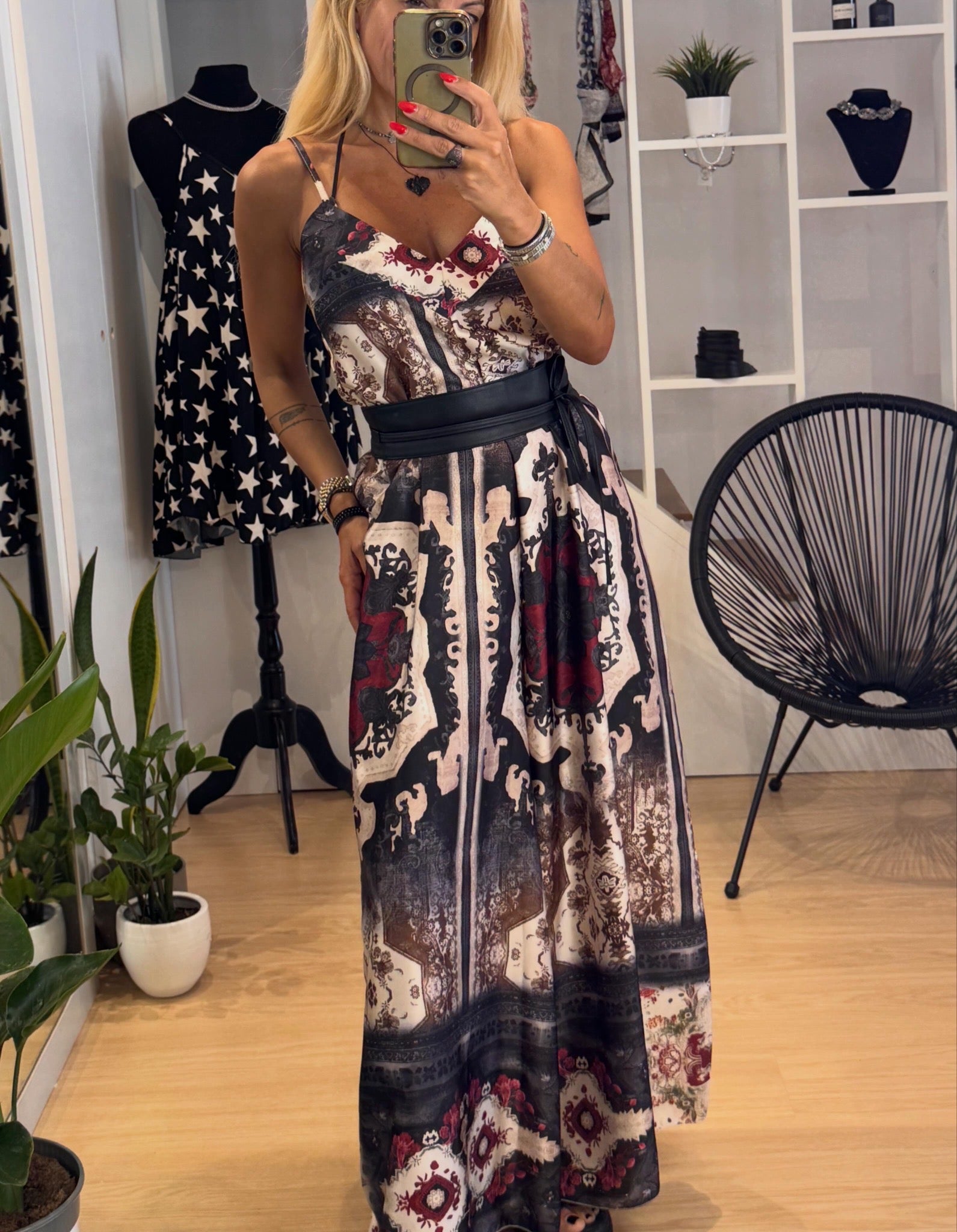 long silk jumpsuit