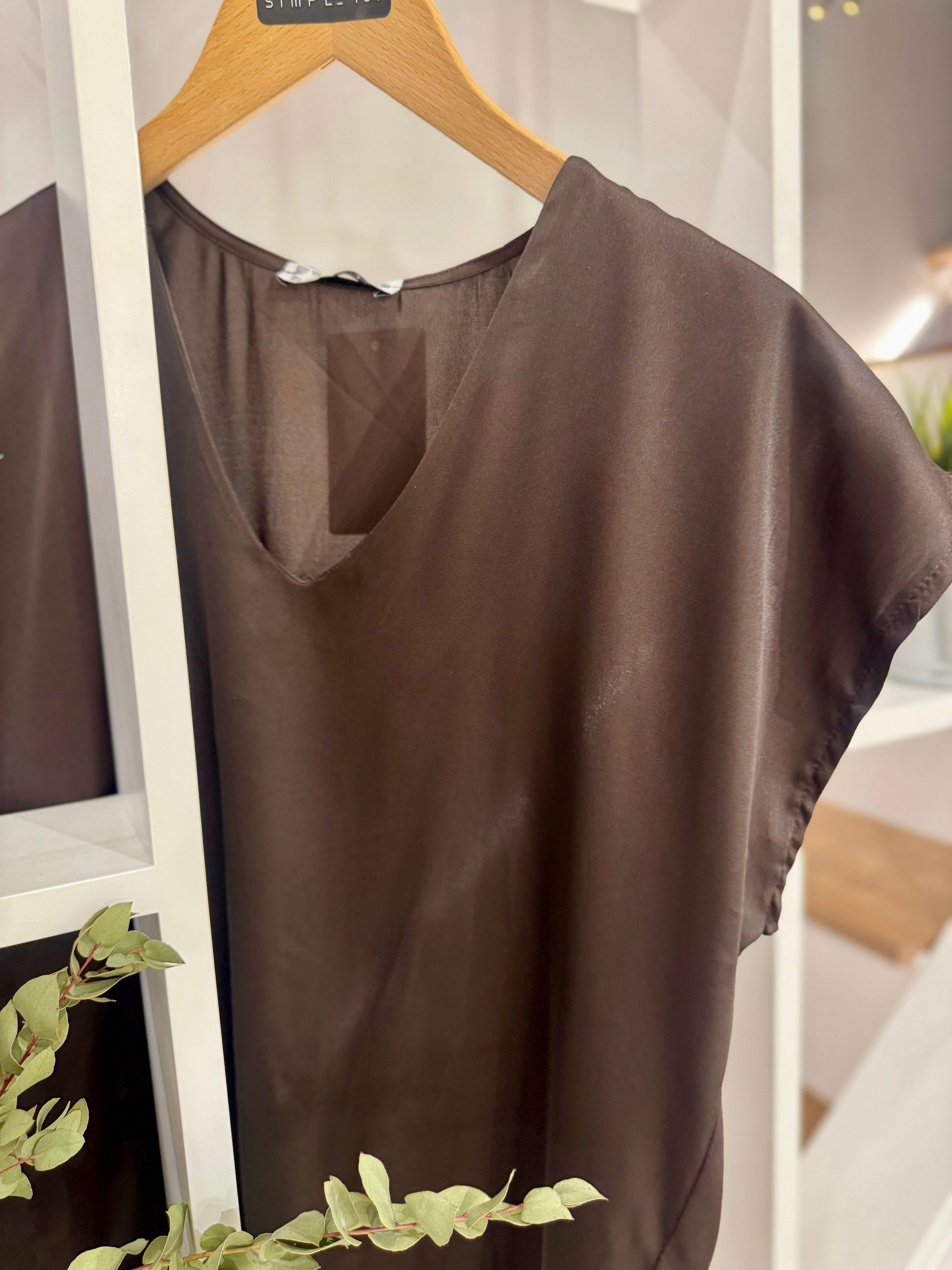 Σατέν μπλούζα