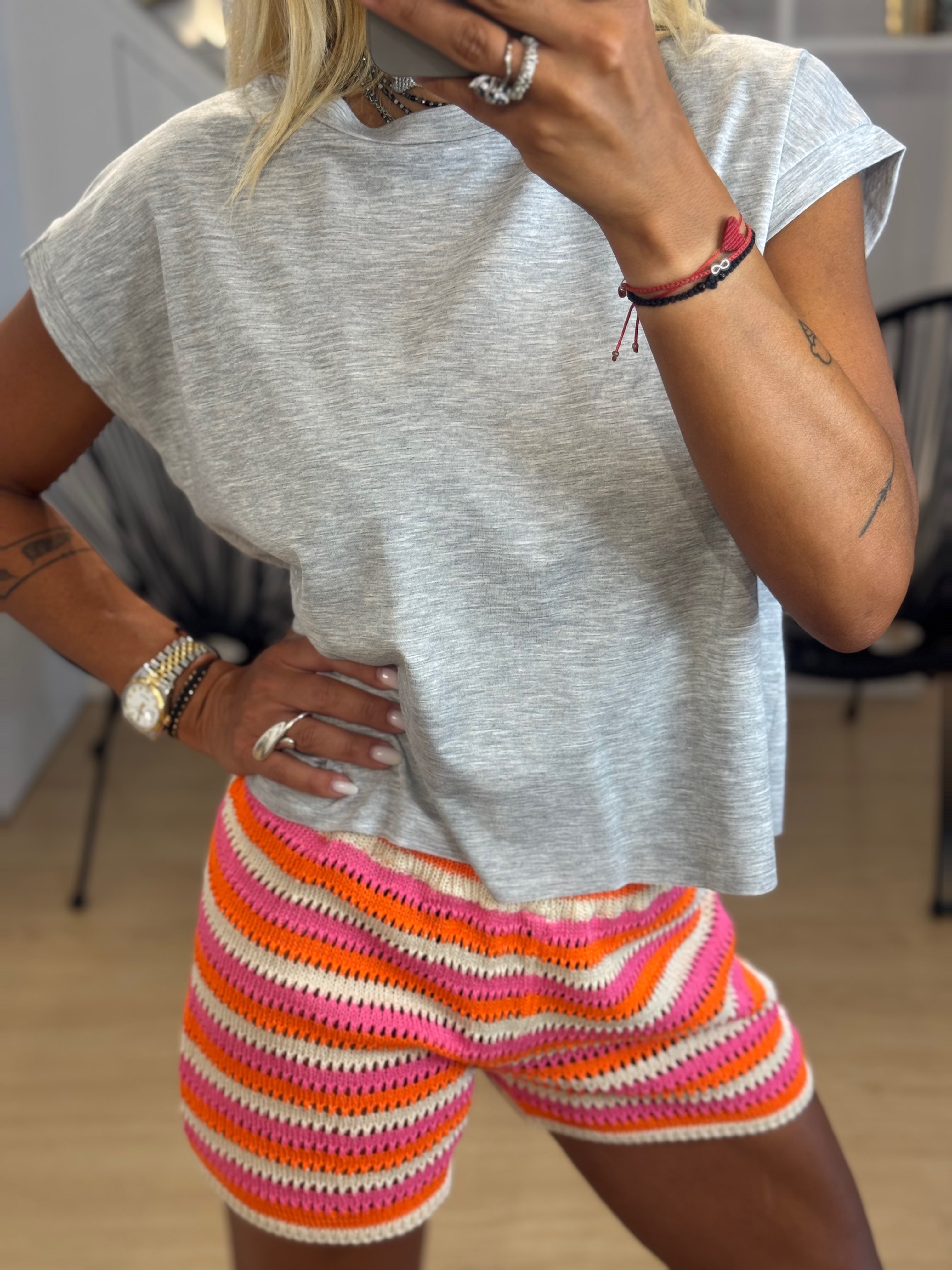 Knitted summer shorts