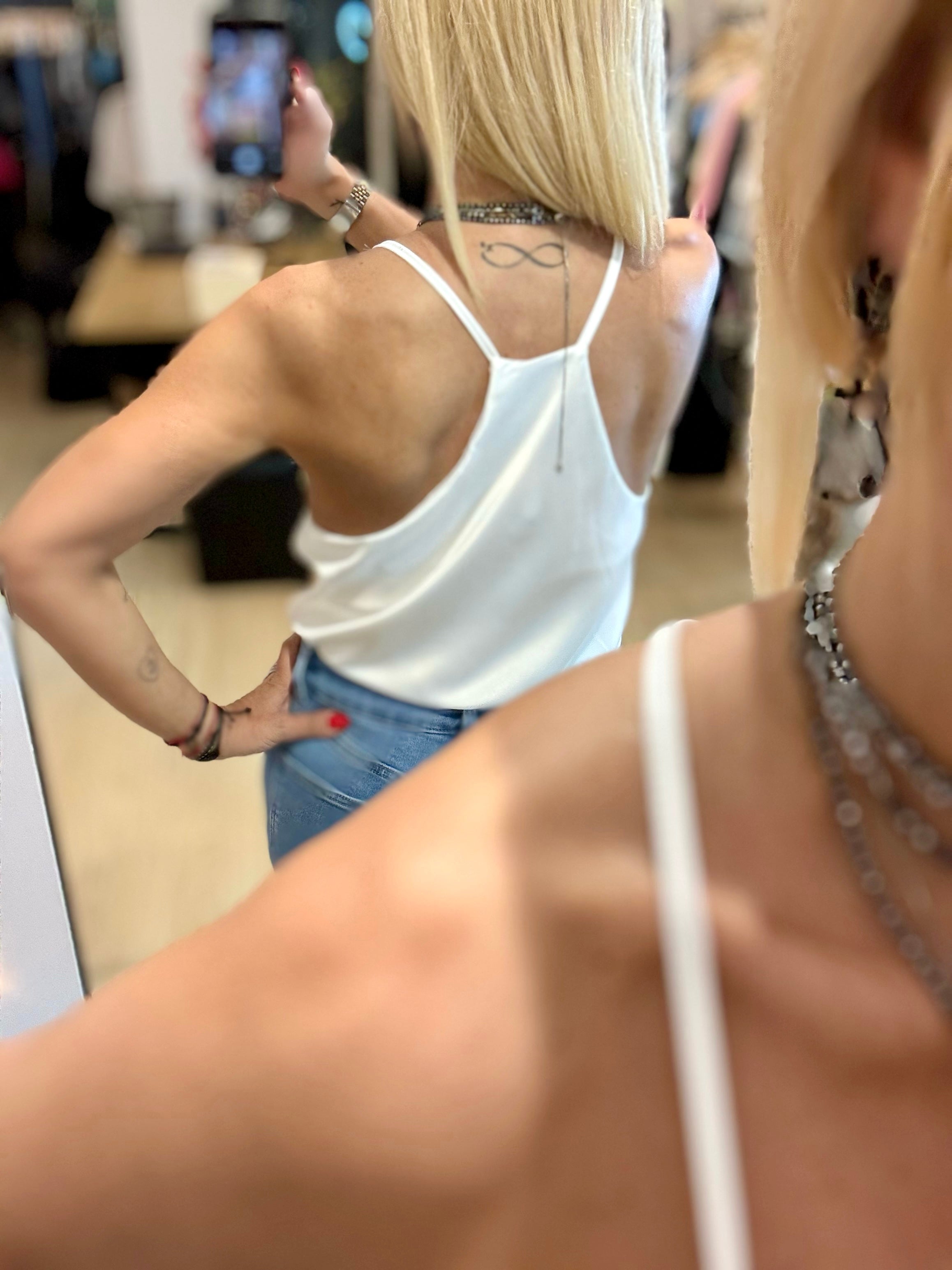 Satin top
