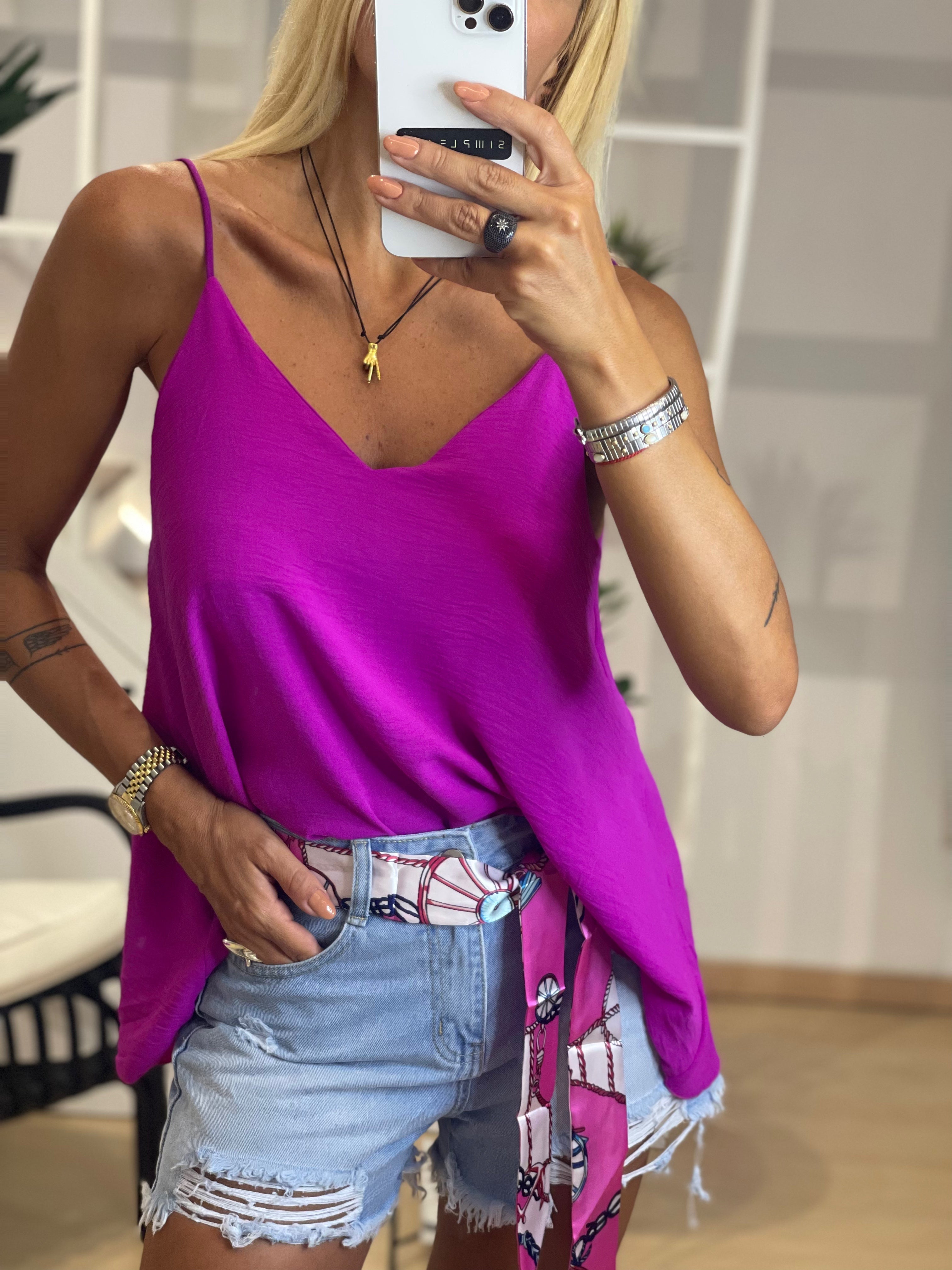 Jeans Shorts With Belt