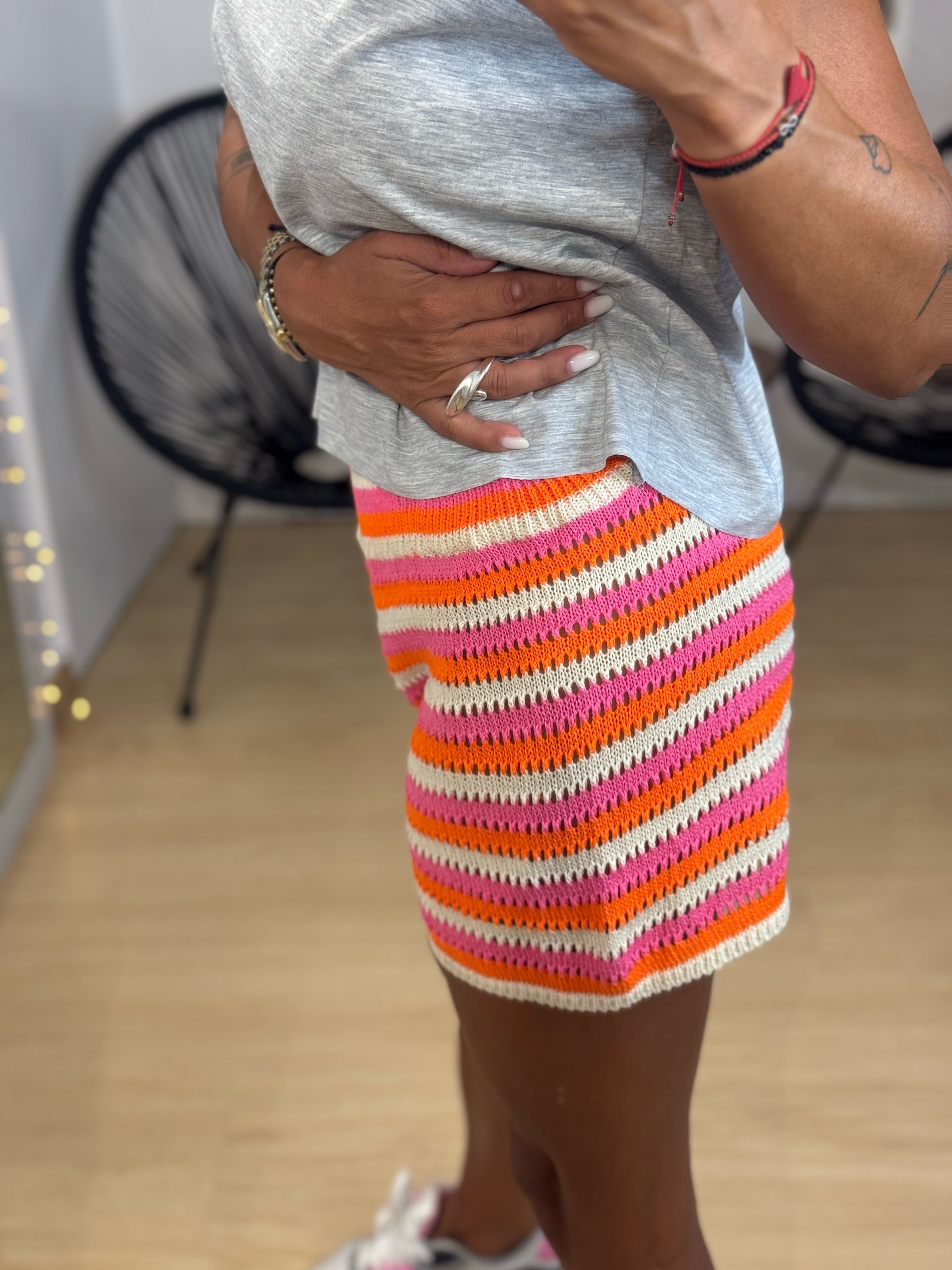Knitted summer shorts
