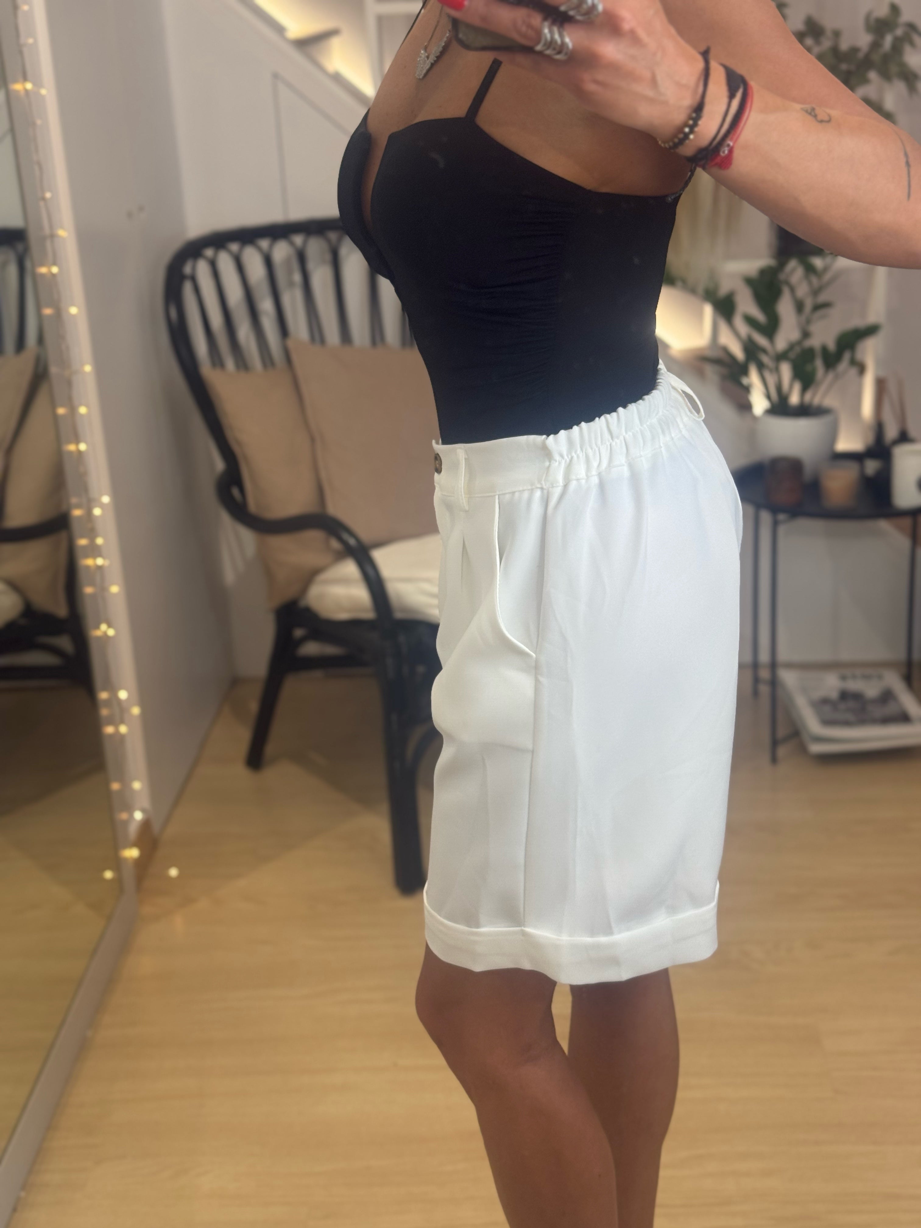 Βερμούδα με ελαστική μέση