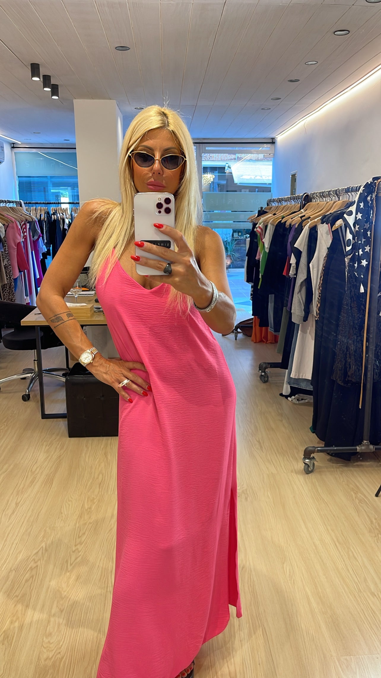 Maxi φόρεμα με σκίσιμο