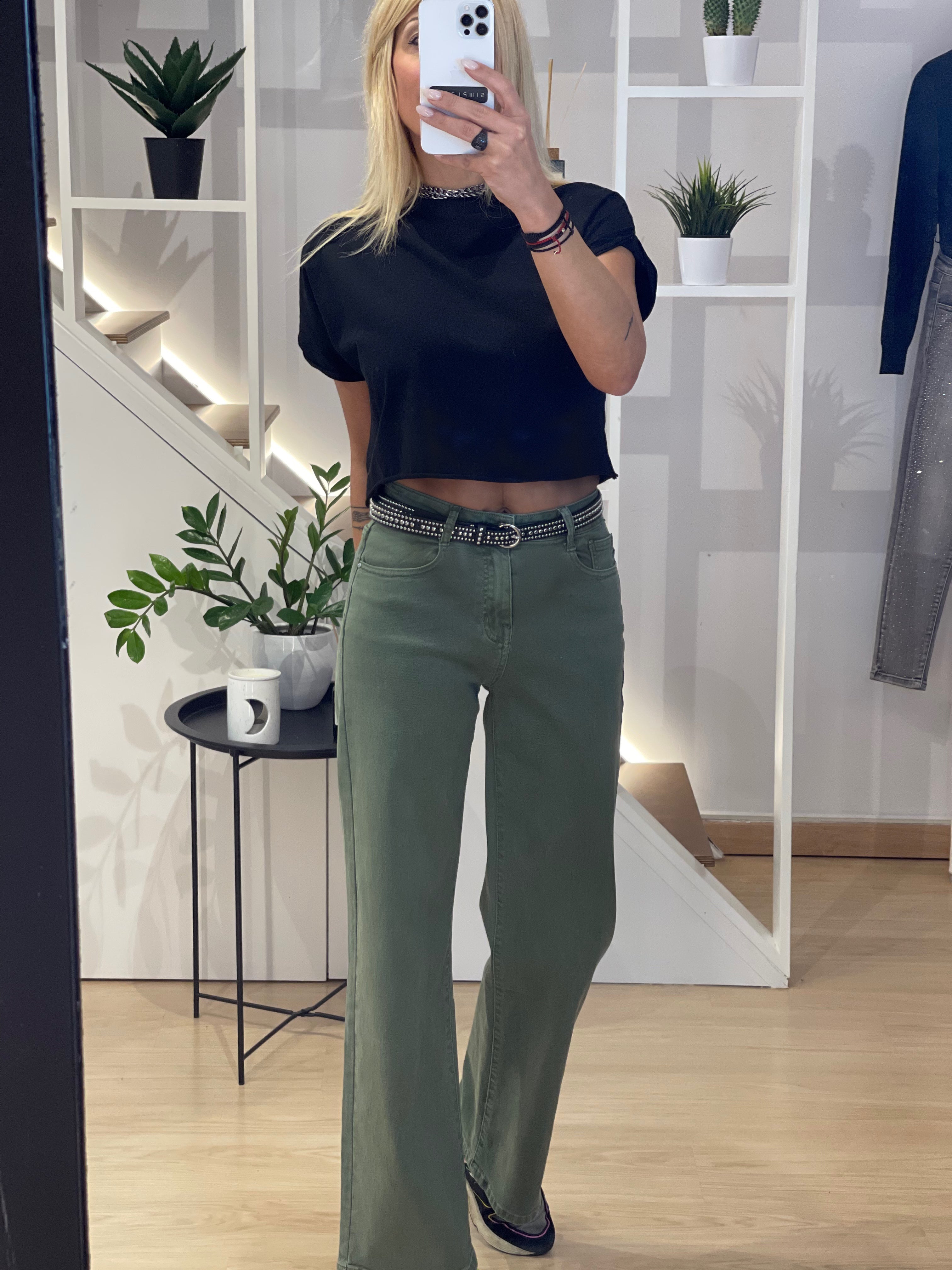 Elastic Jean Trouser