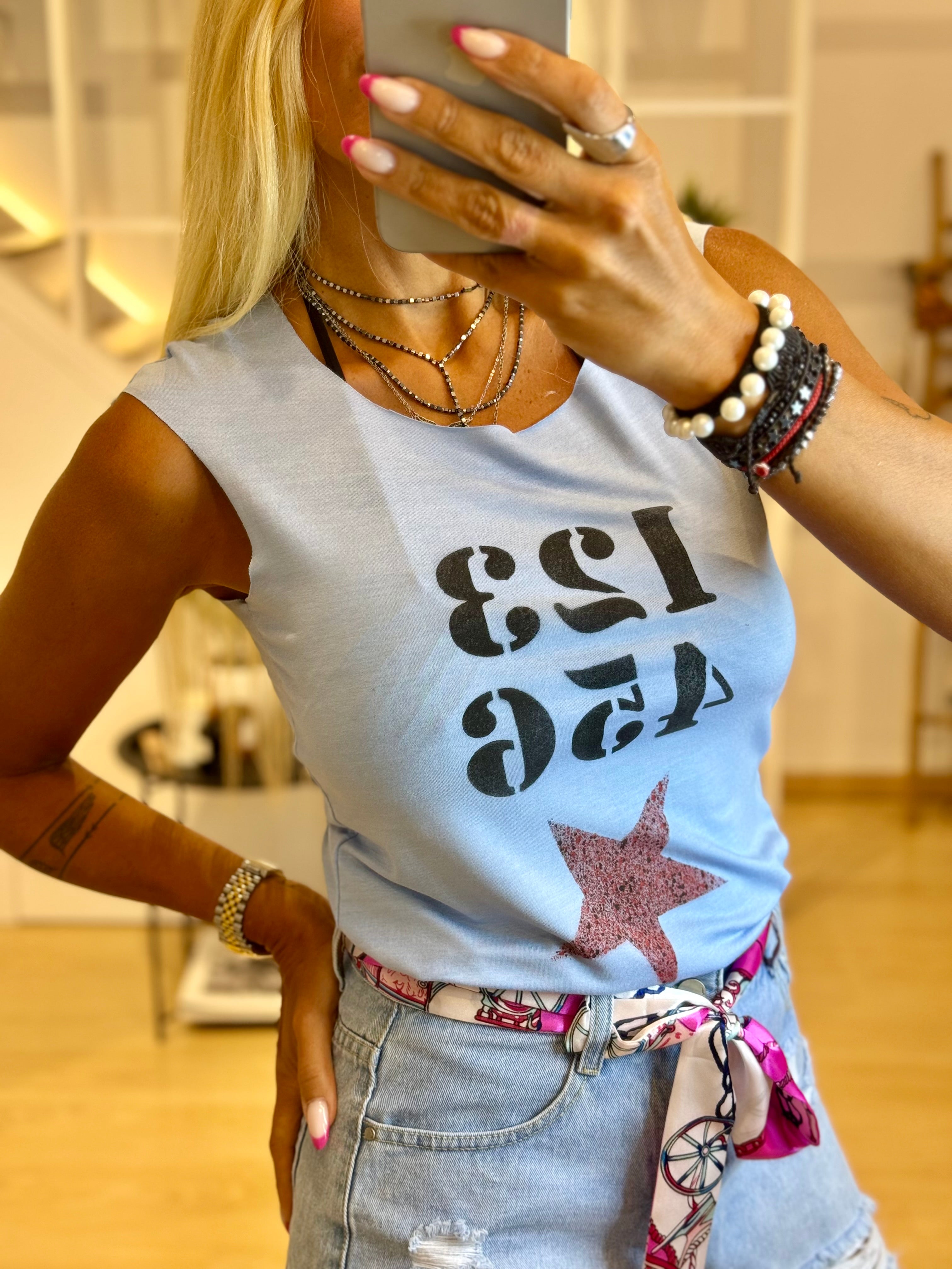 Laser cut t-shirt με αριθμούς