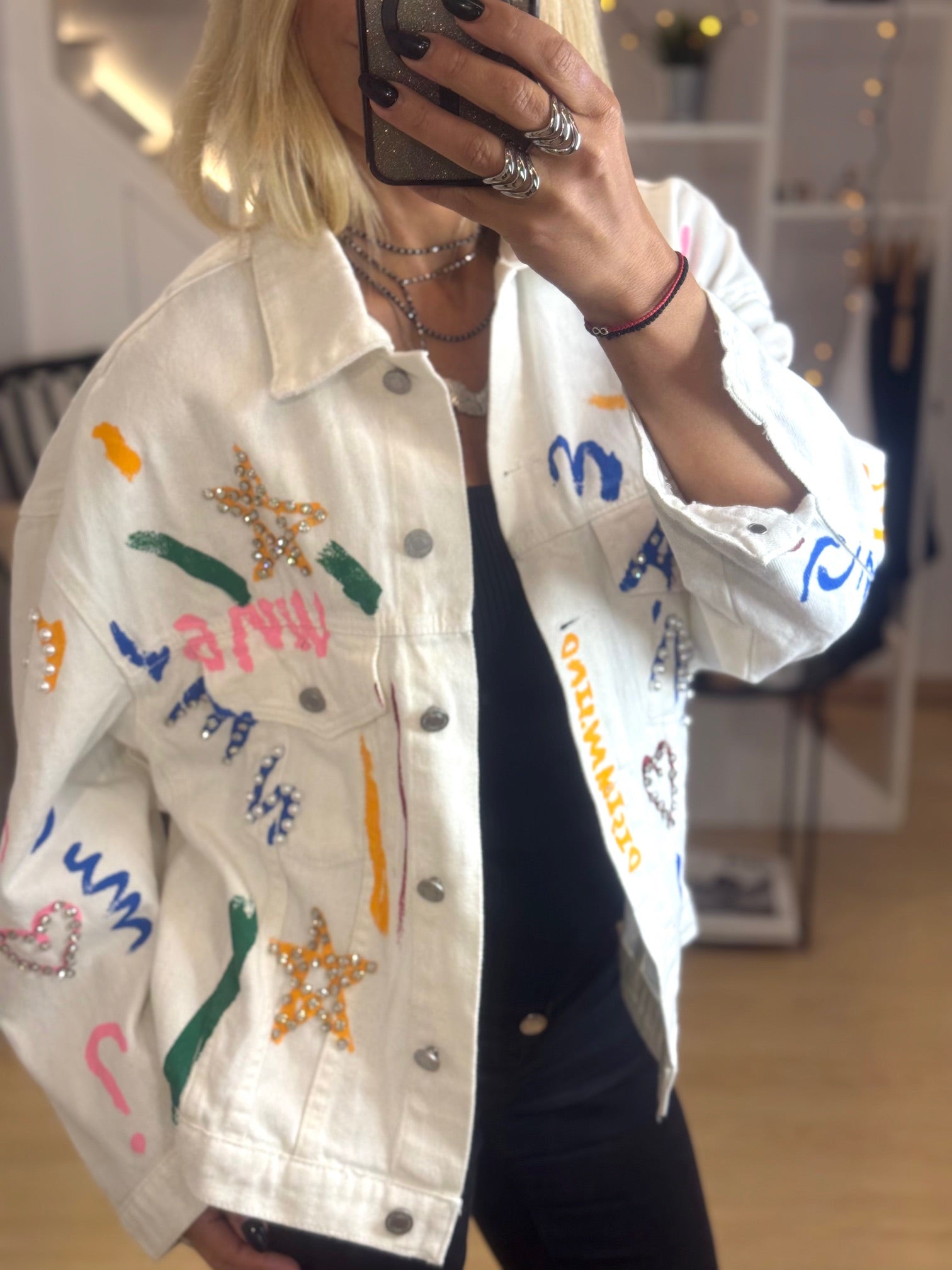 Τζην τζάκετ με patches