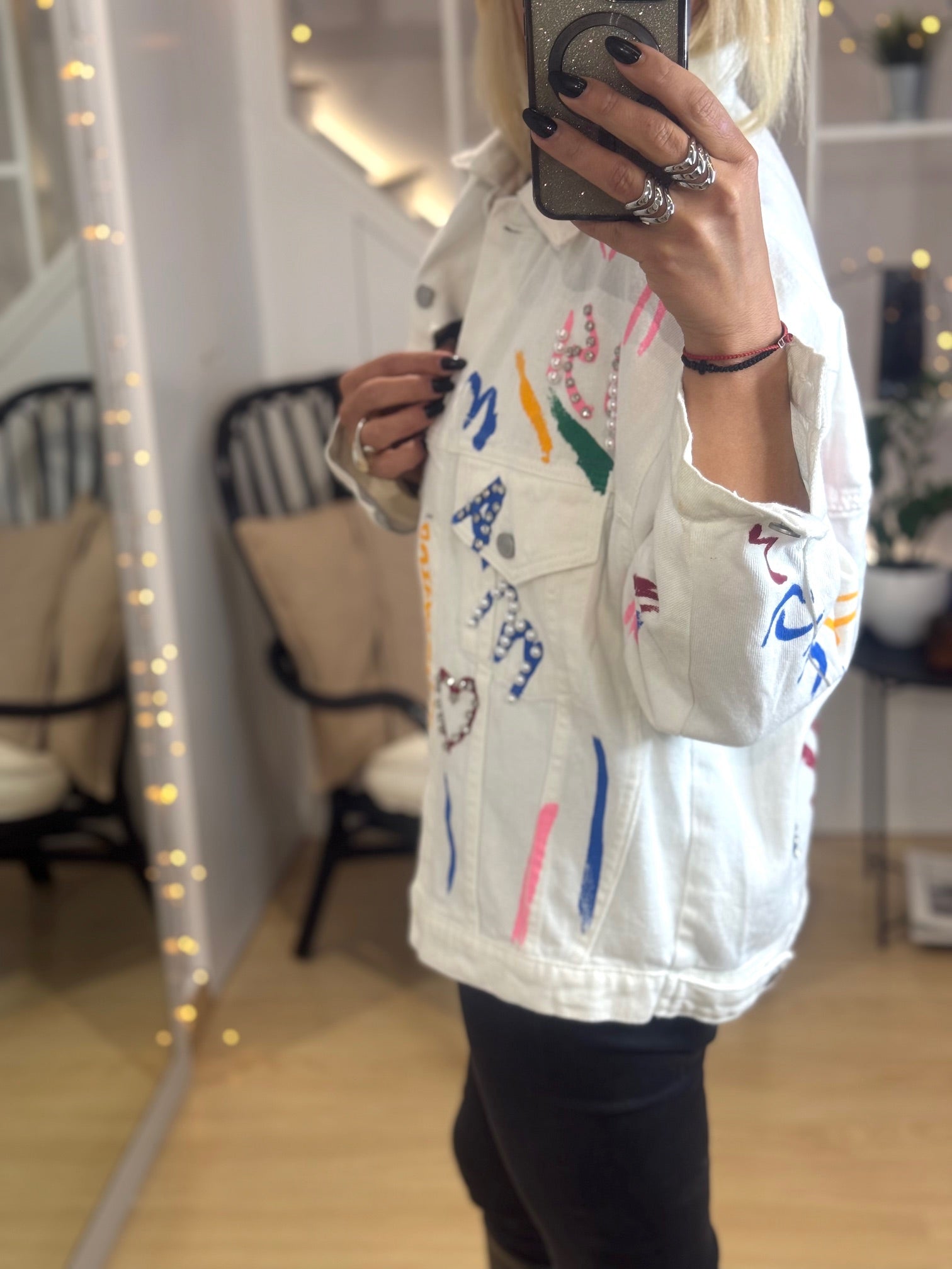 Τζην τζάκετ με patches