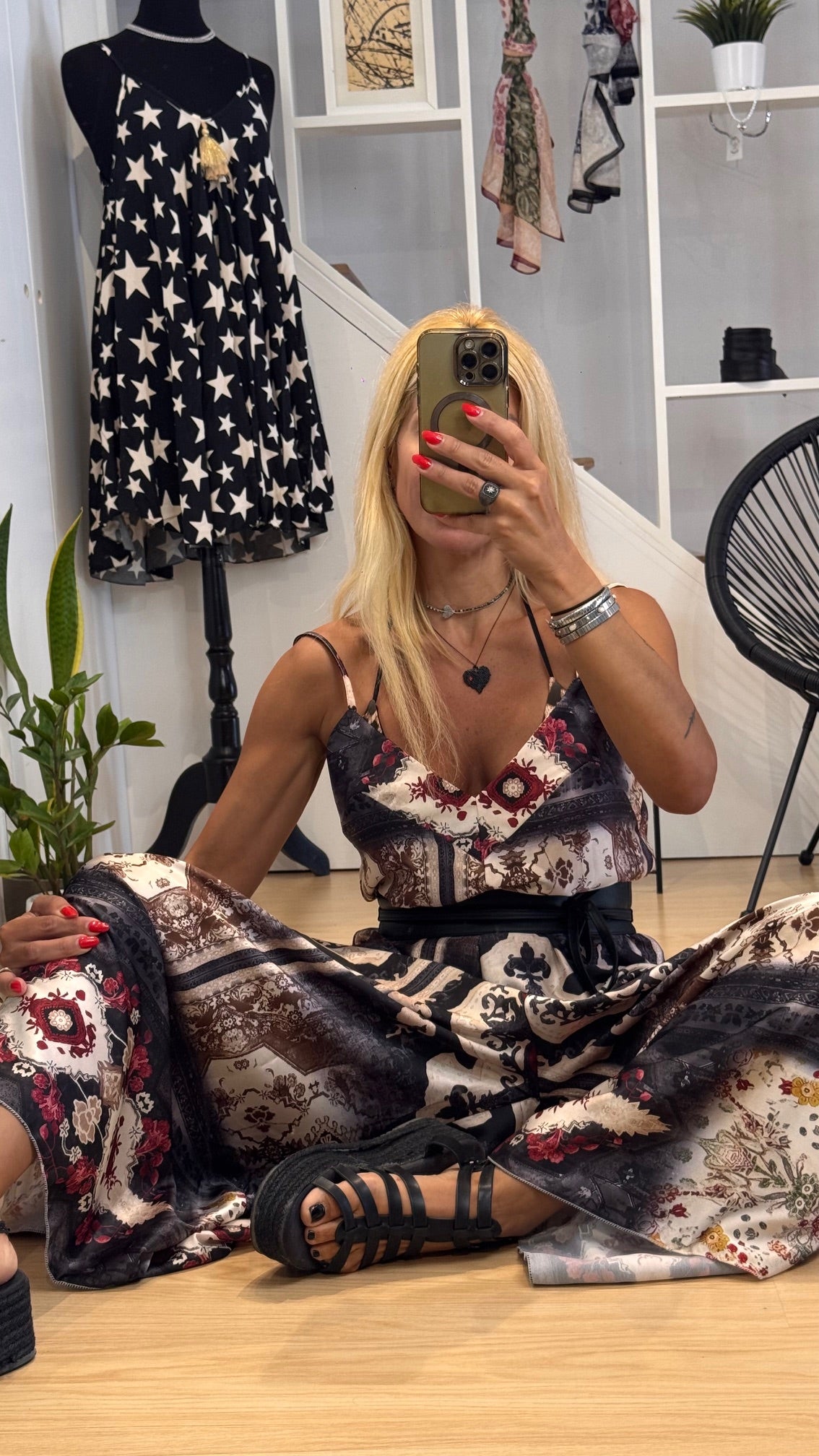 long silk jumpsuit