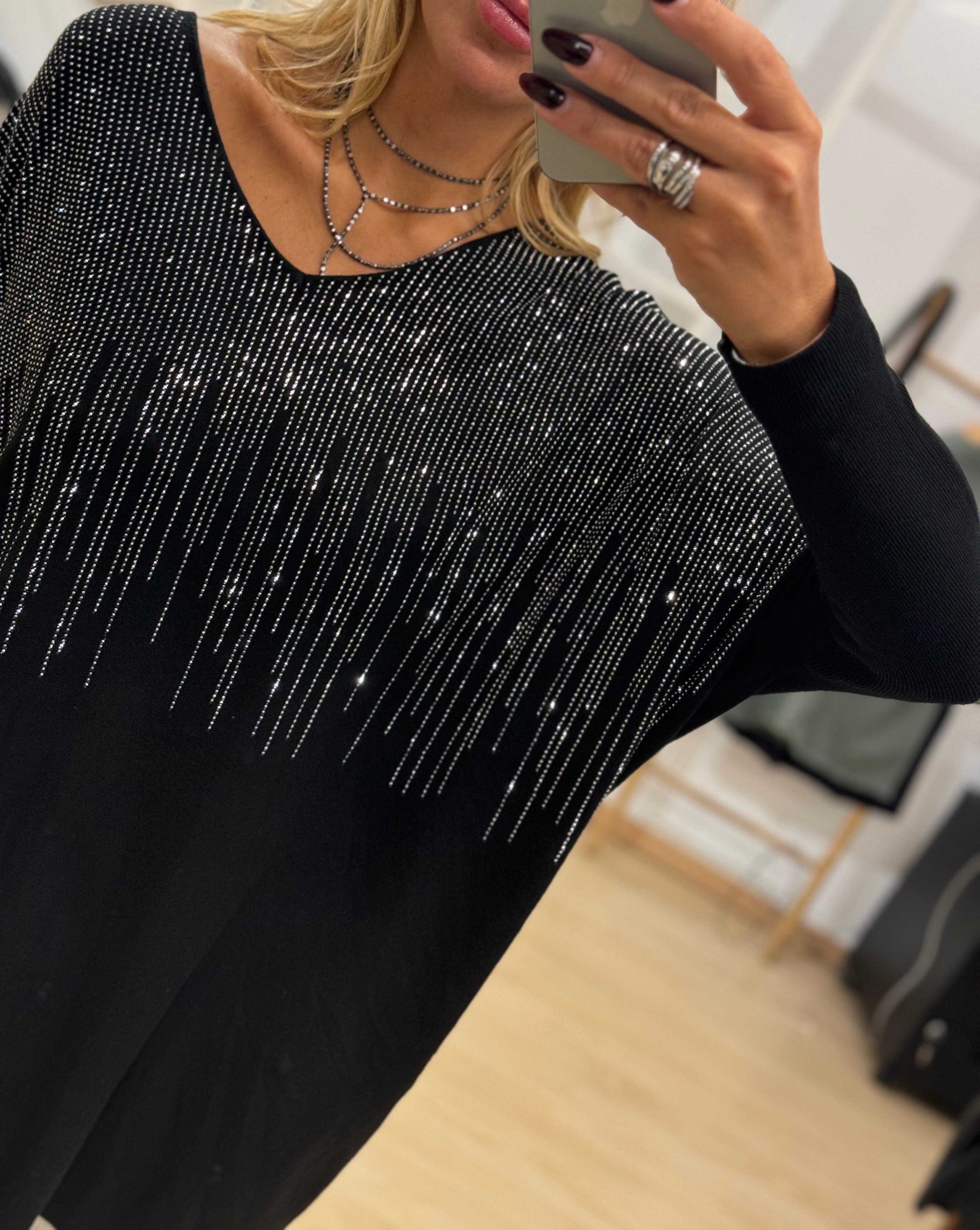 άνετη φαρδιά μπλούζα