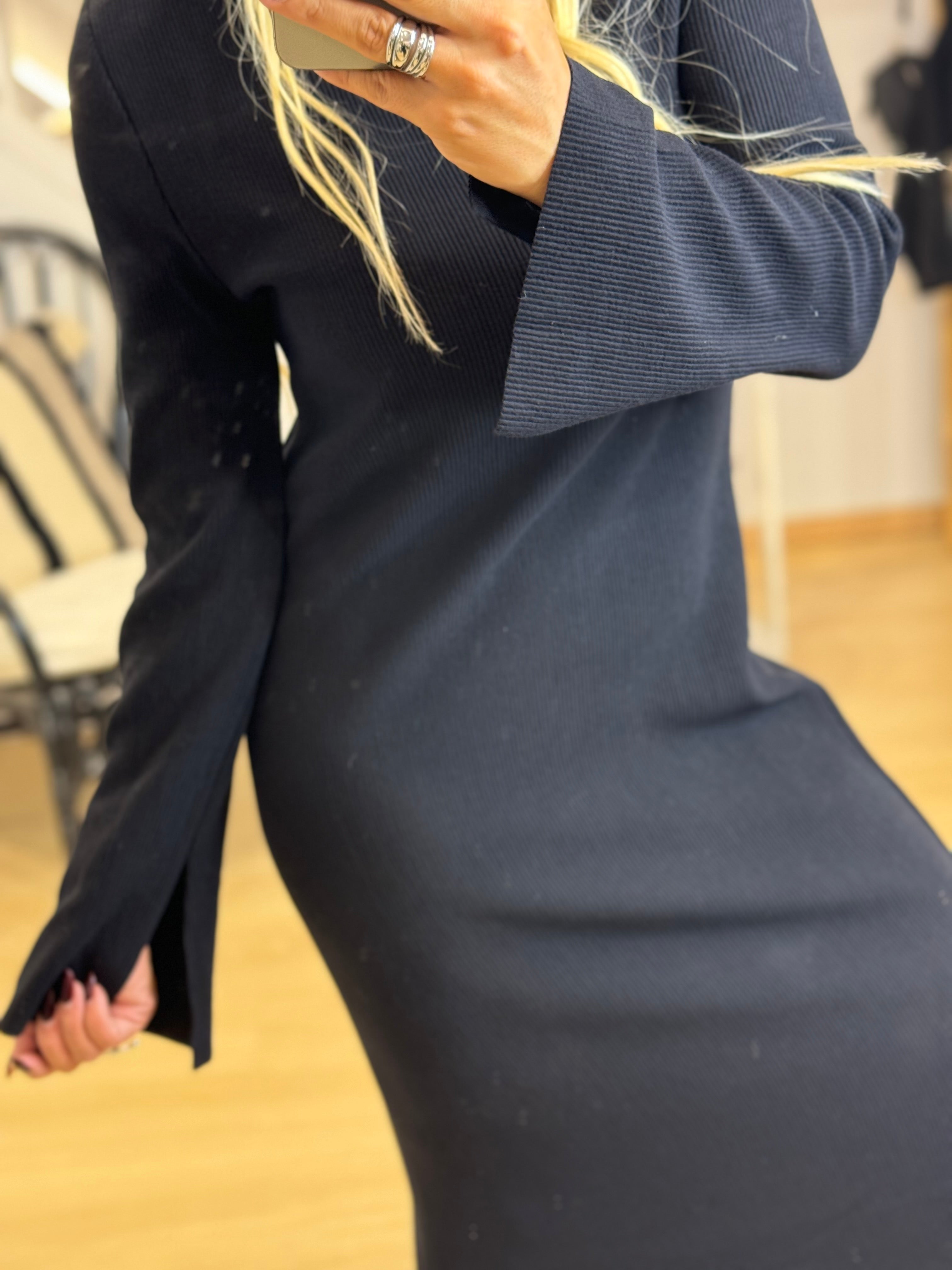 Maxi rib φόρεμα