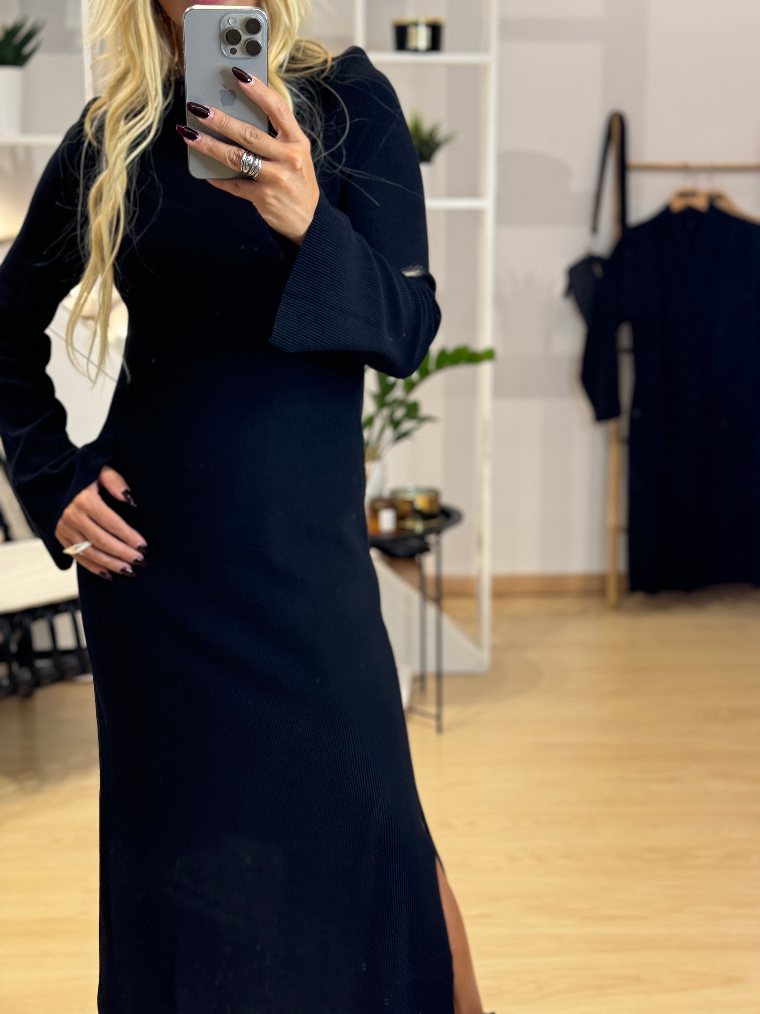 Maxi rib φόρεμα