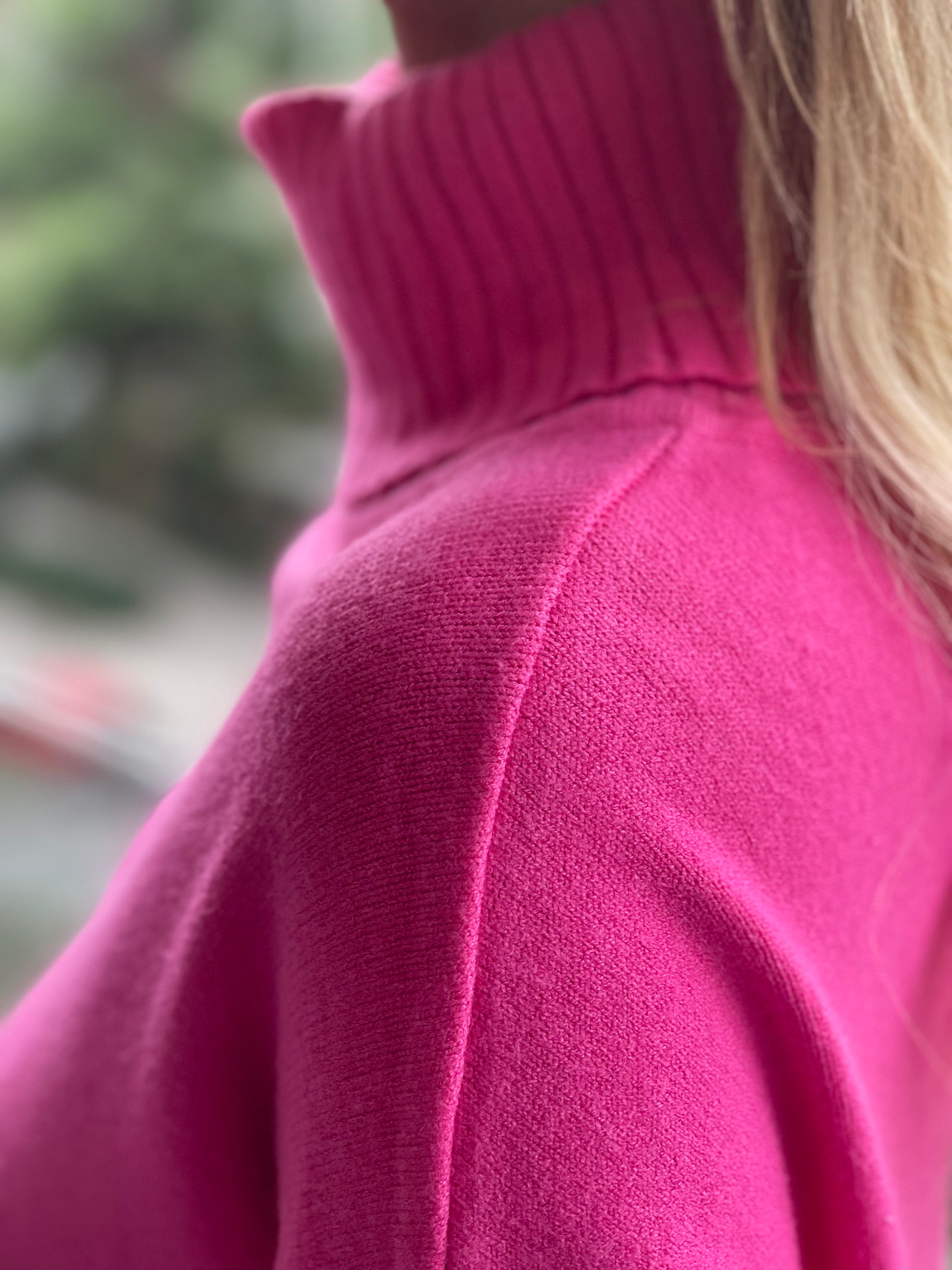 Πλεκτή μπλούζα ζιβάγκο με ανοίγματα στο πλάι