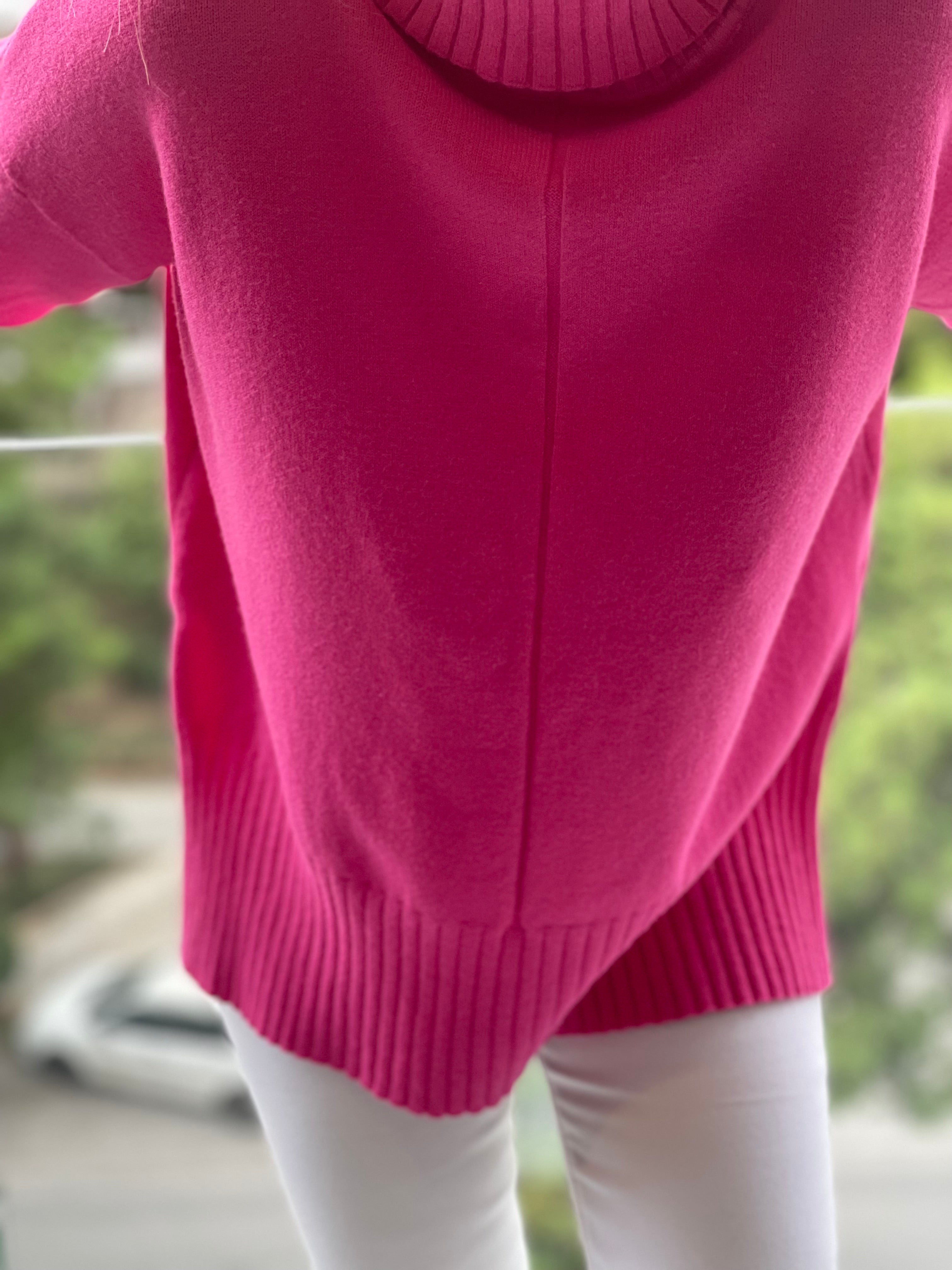 Πλεκτή μπλούζα ζιβάγκο με ανοίγματα στο πλάι