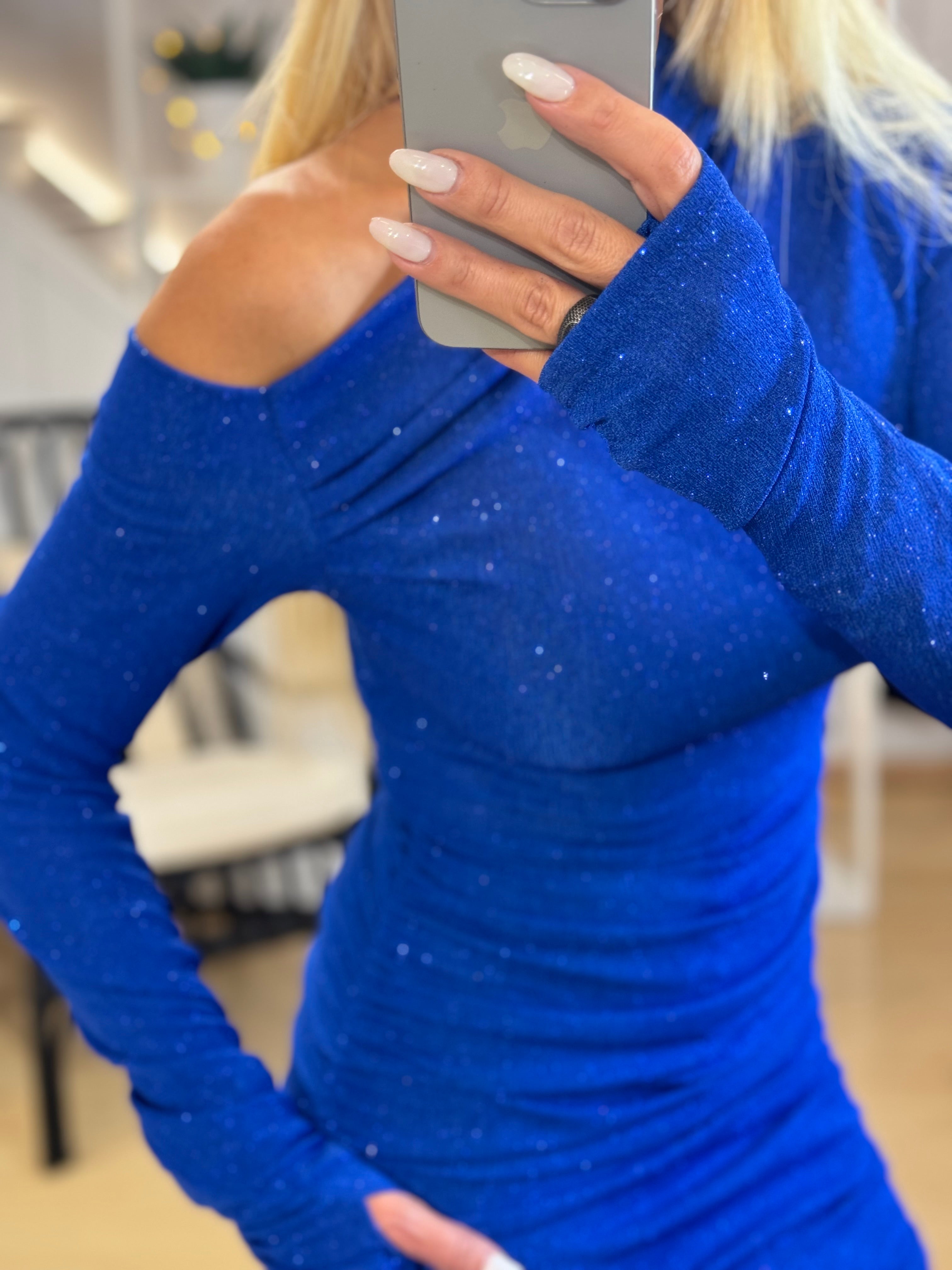 Lurex μίνι φόρεμα