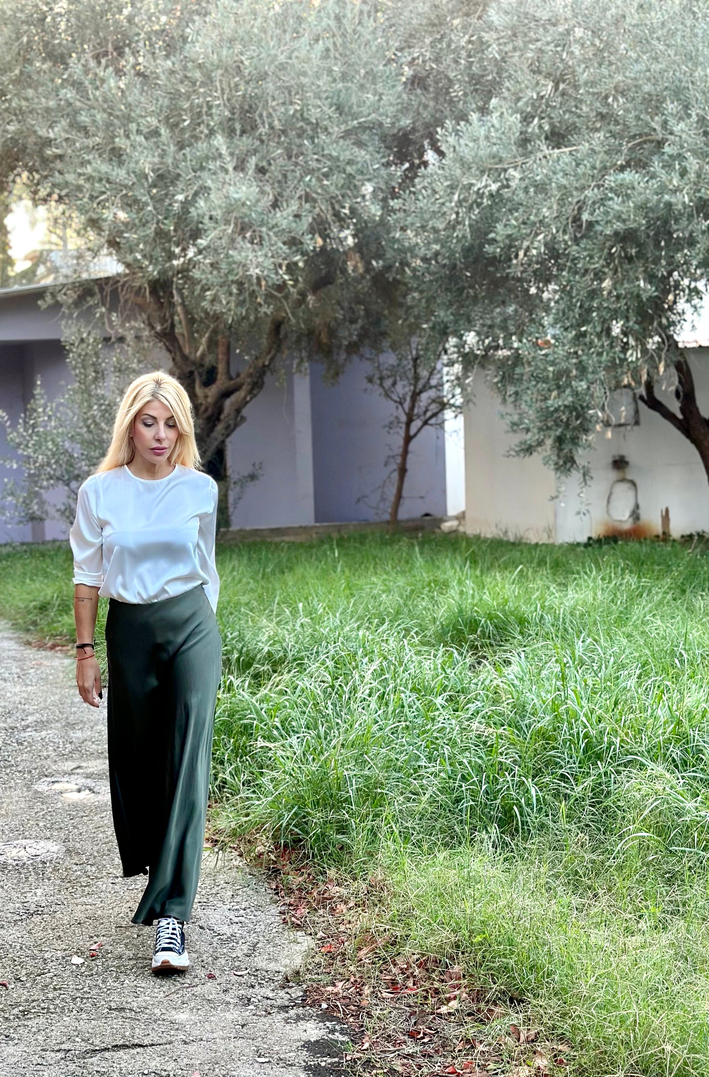 Σατέν Maxi φούστα