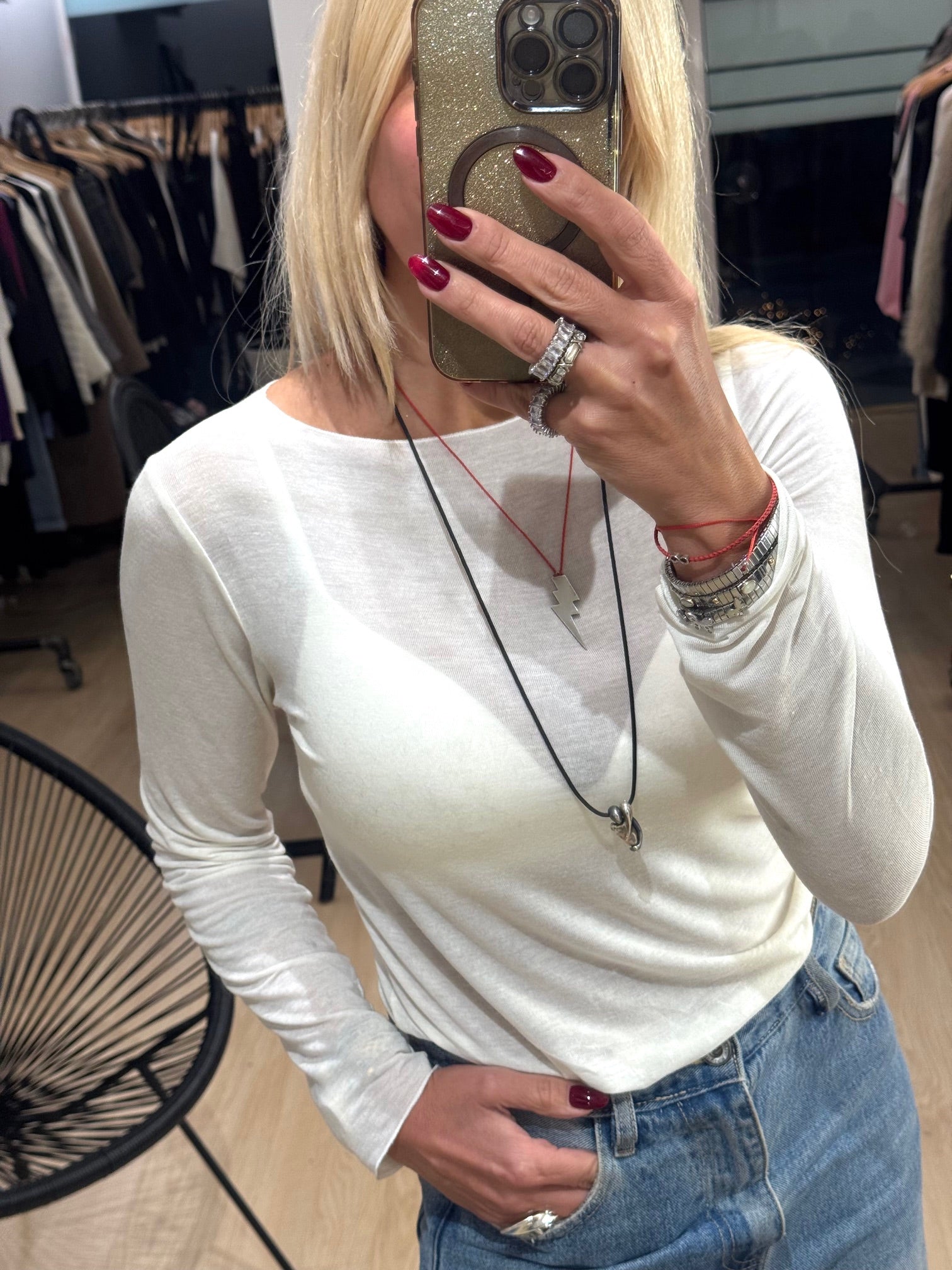 Cotton 100 % Cashmere Blouse