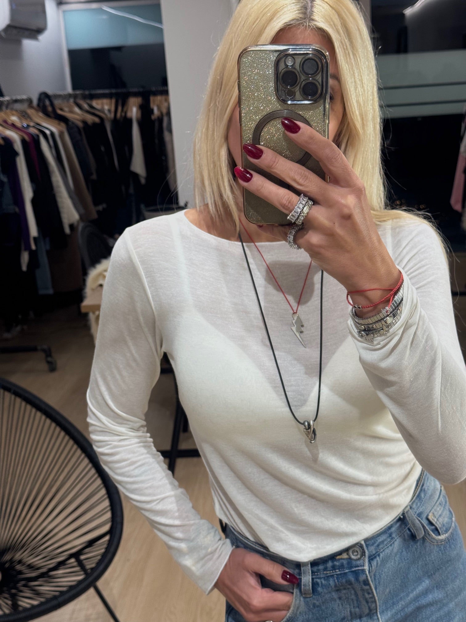 Cotton 100 % Cashmere Blouse