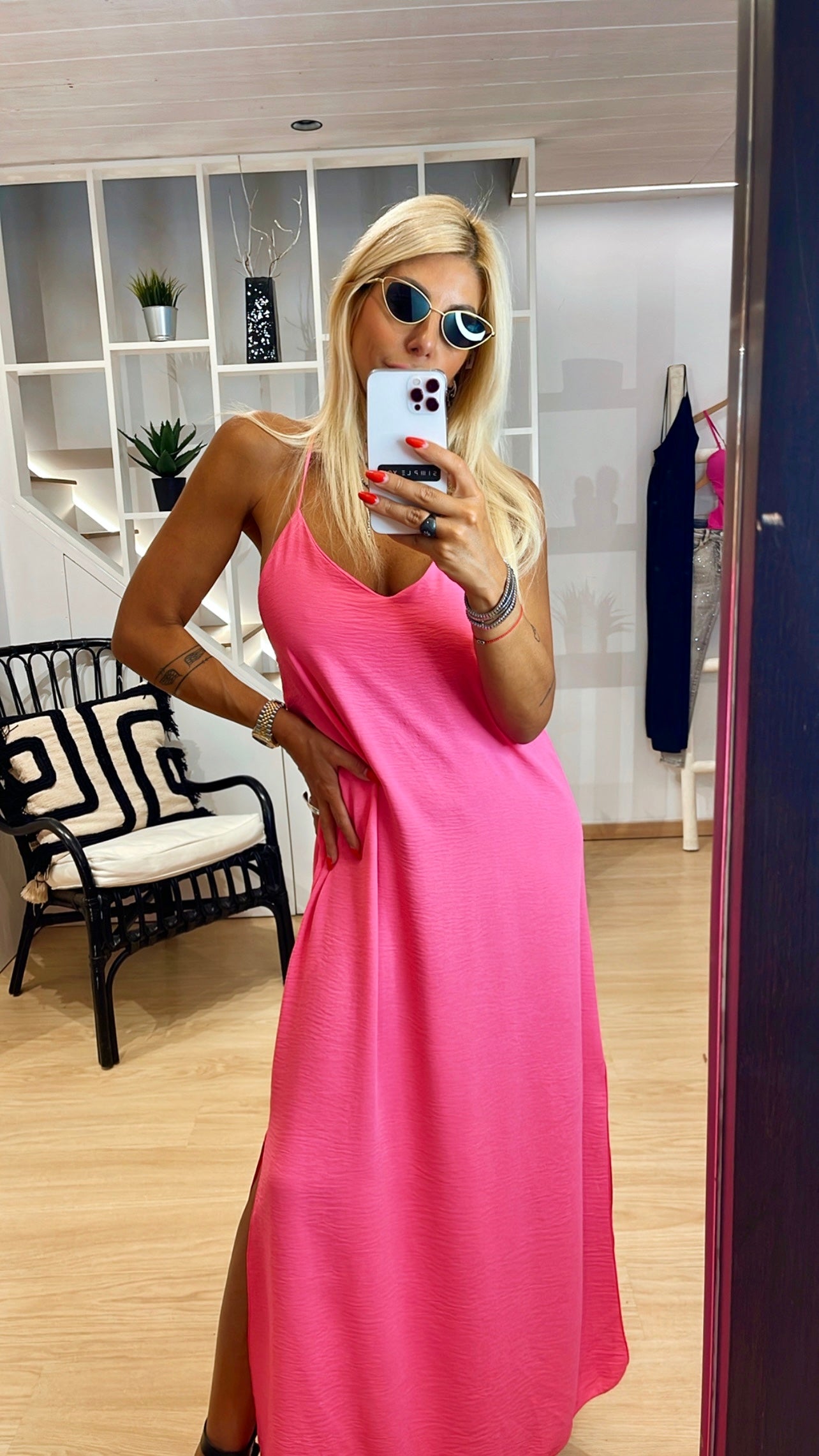 Maxi φόρεμα με σκίσιμο