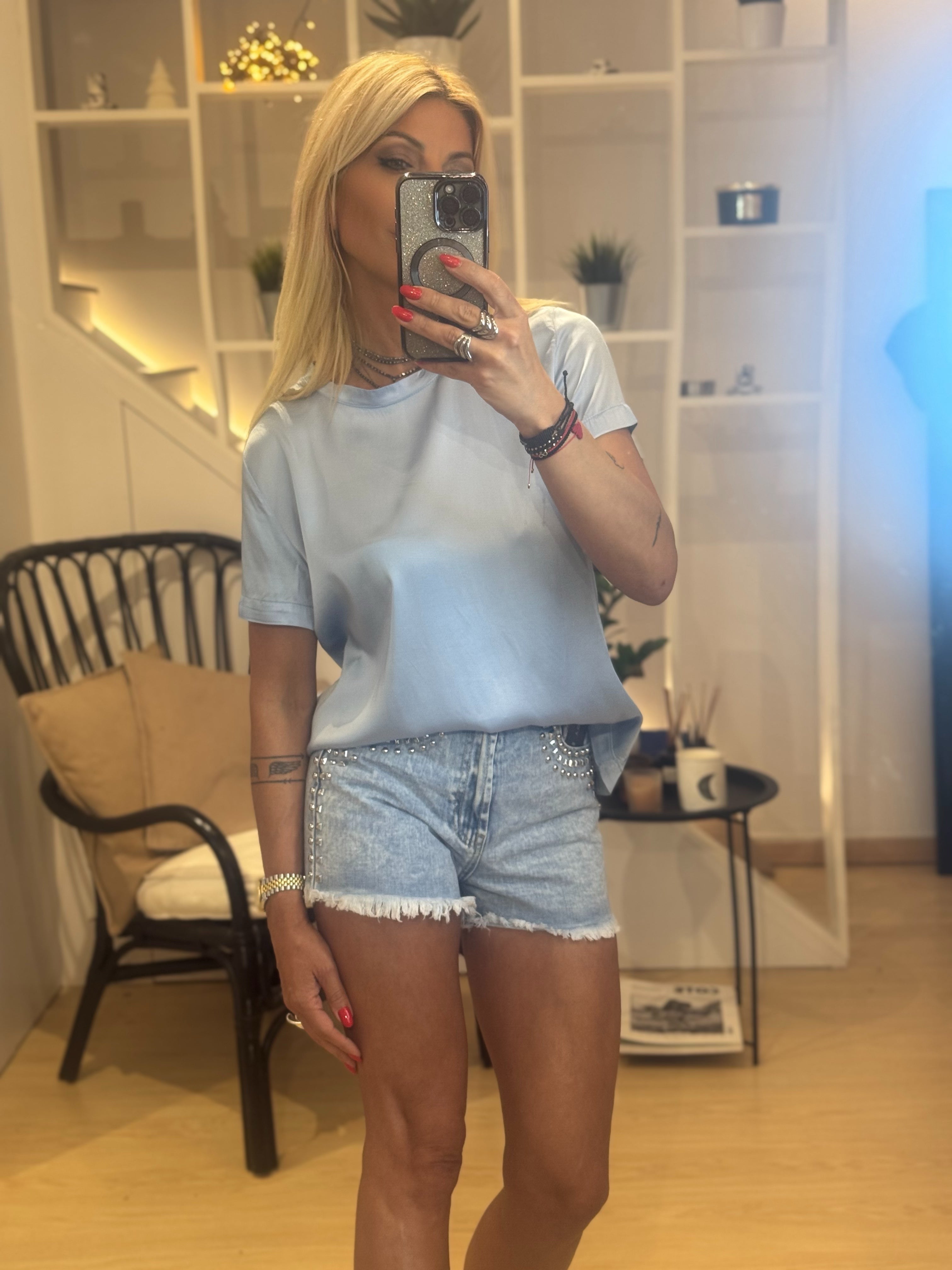 Jeans Shorts With Τruks