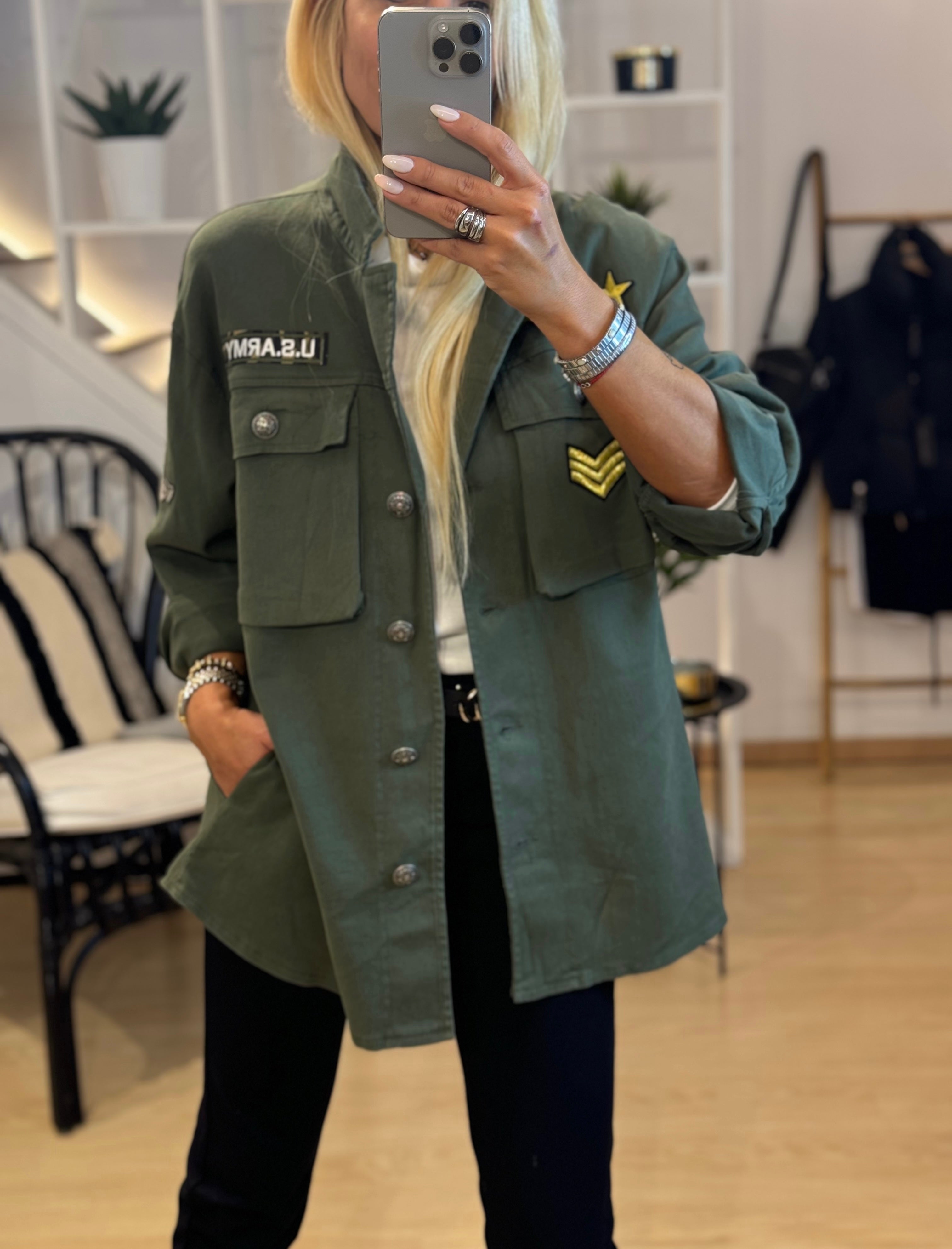 Oversized army jacket