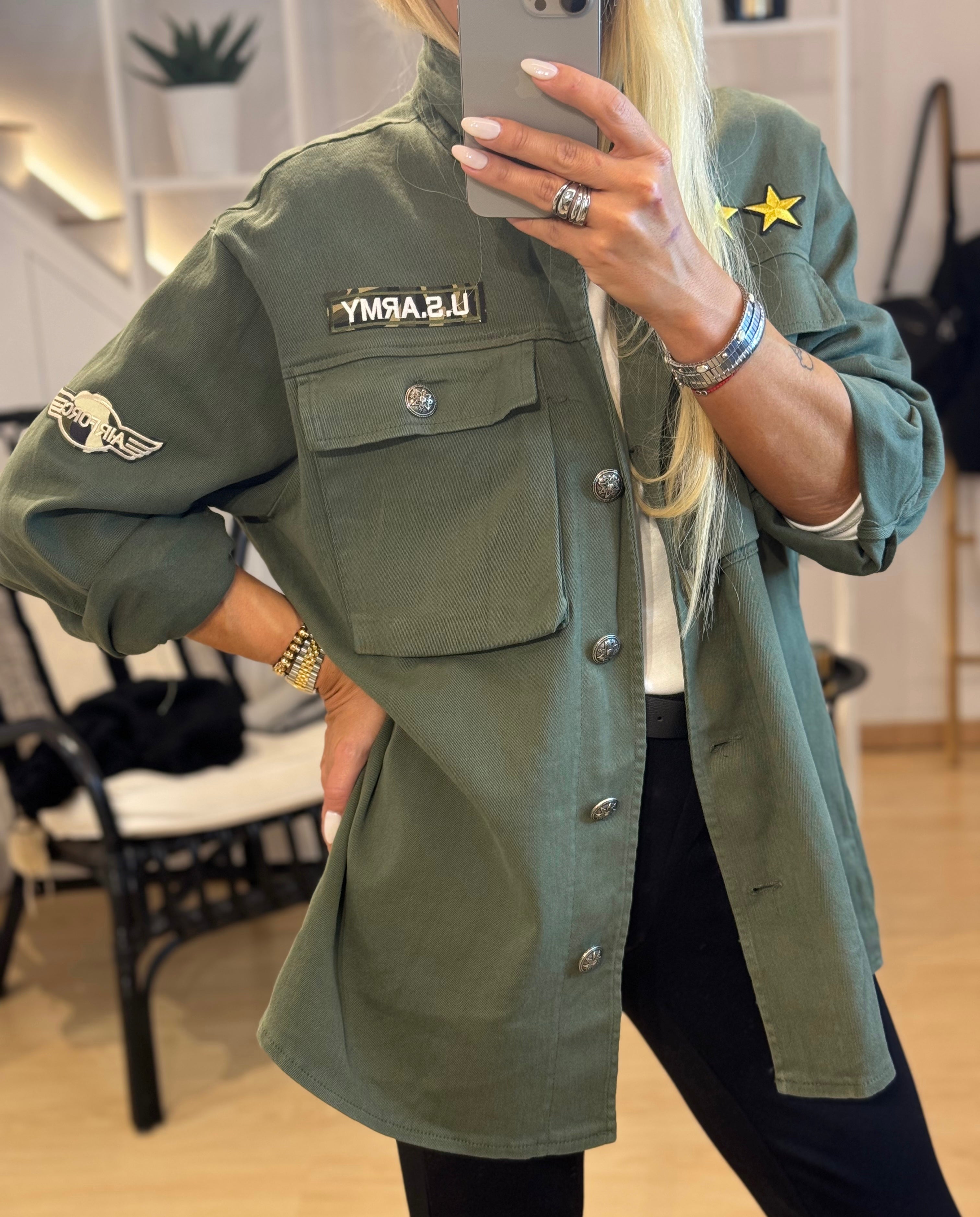 Oversized army jacket