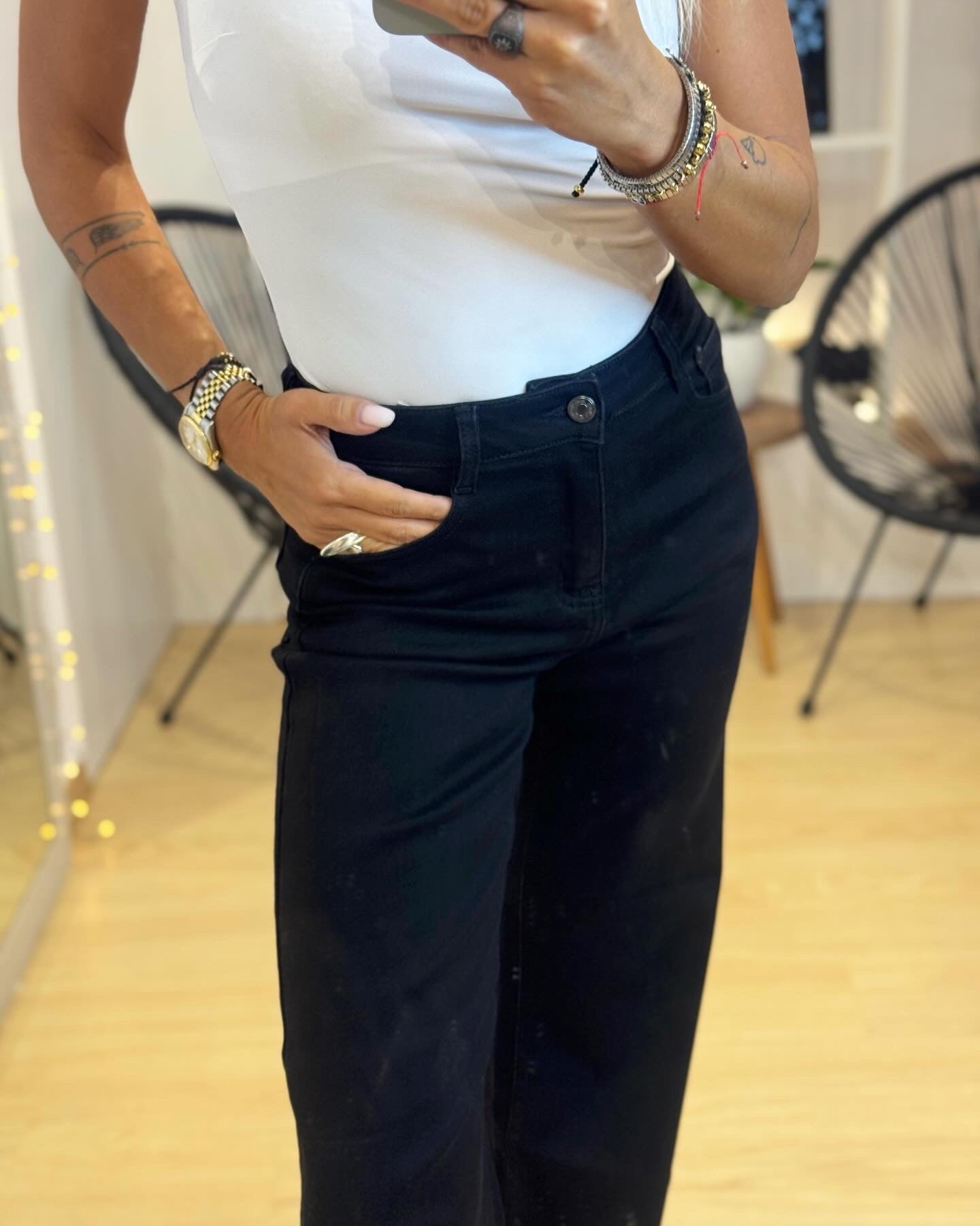 Elastic  Jean Trouser