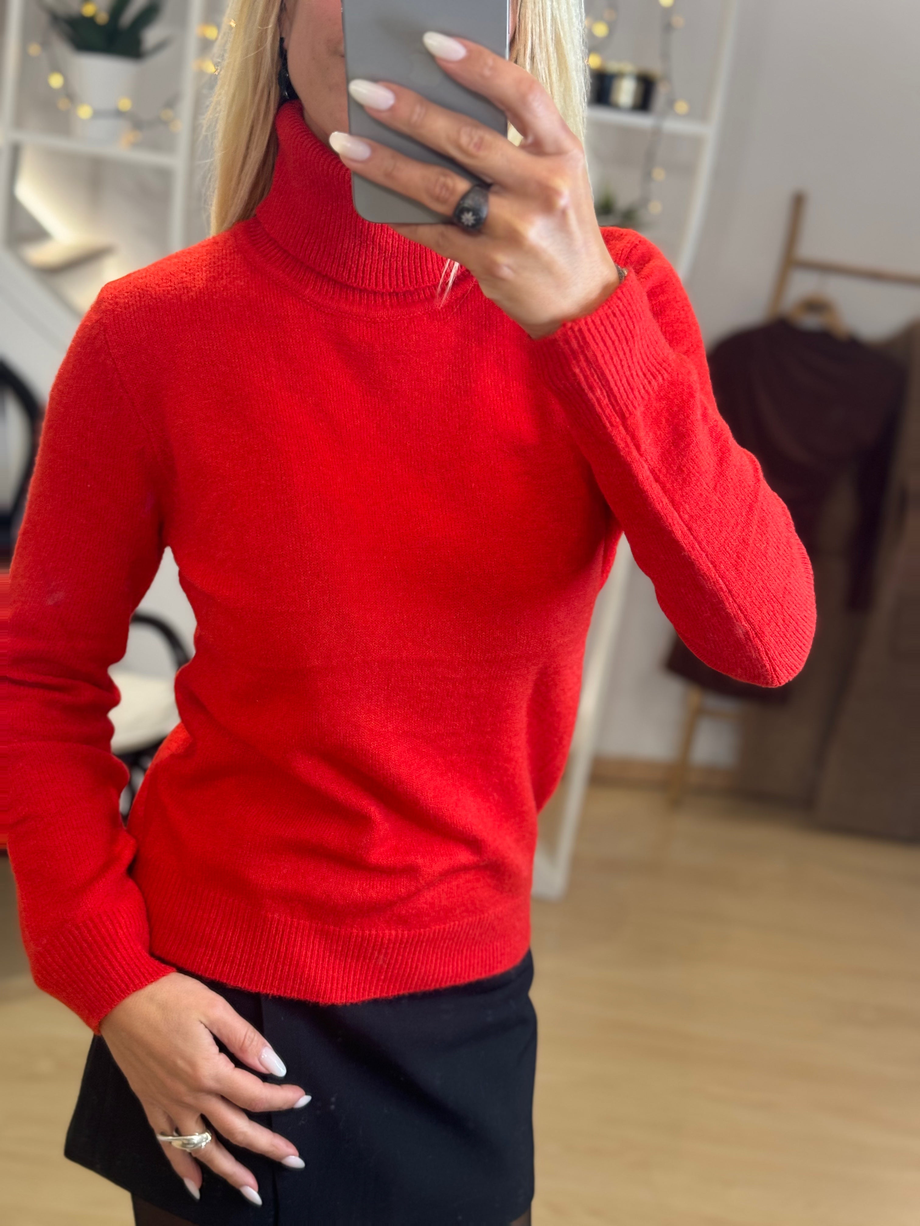 HIGH-NECKED KNIT IN COLORS