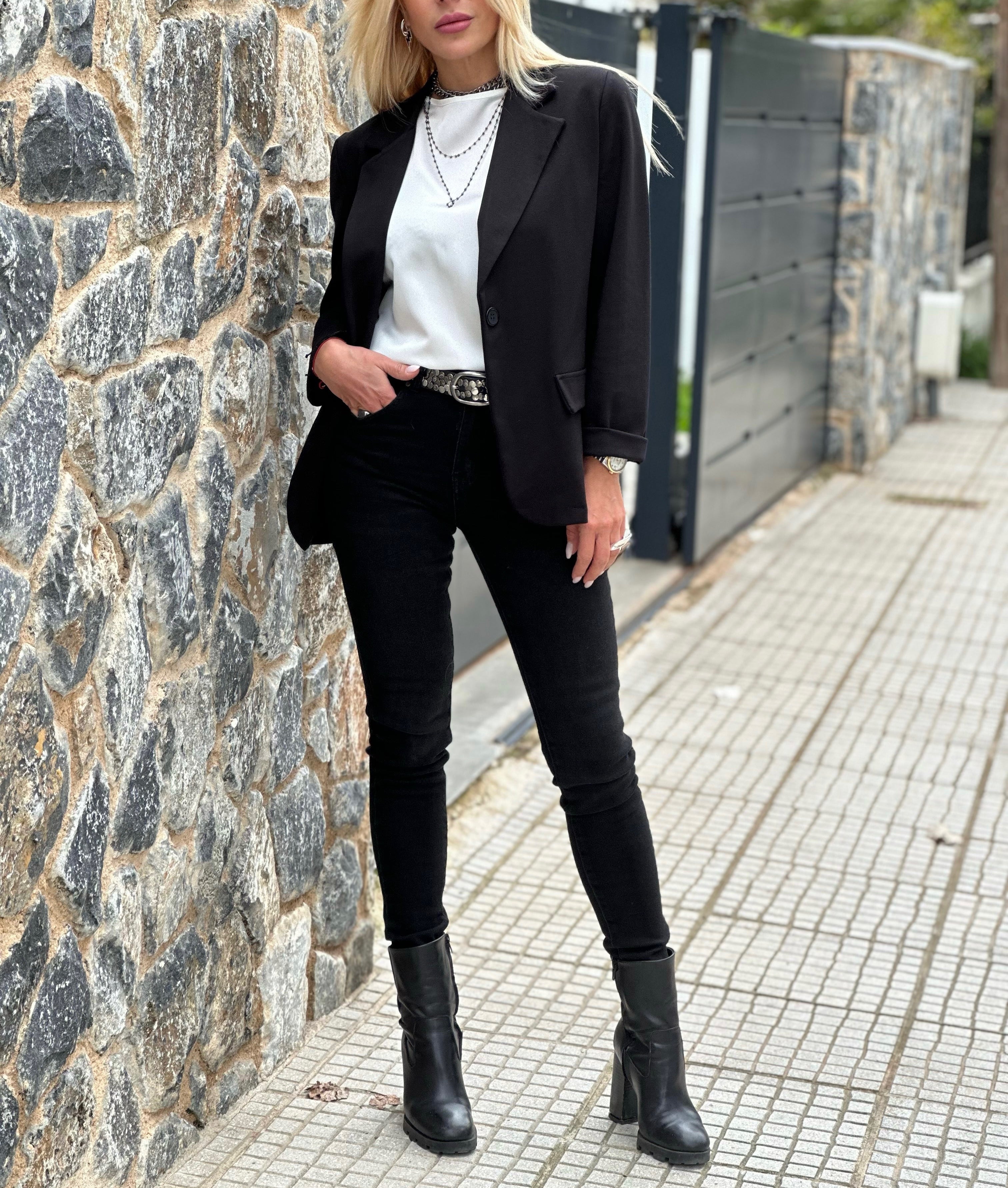 Long Cotton Blazer