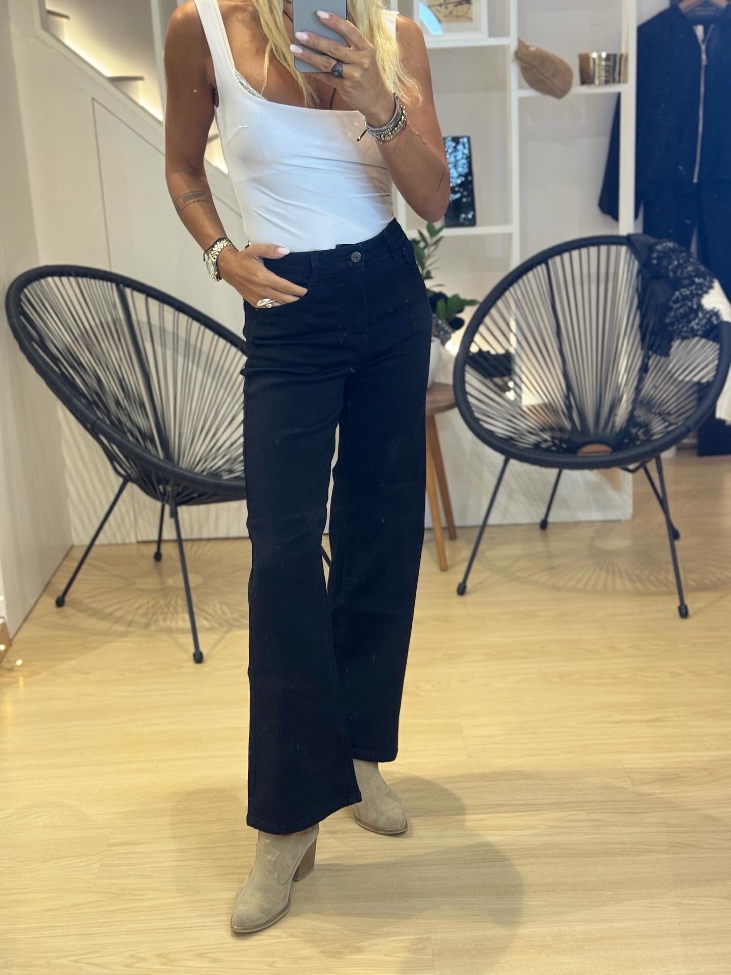 Elastic  Jean Trouser