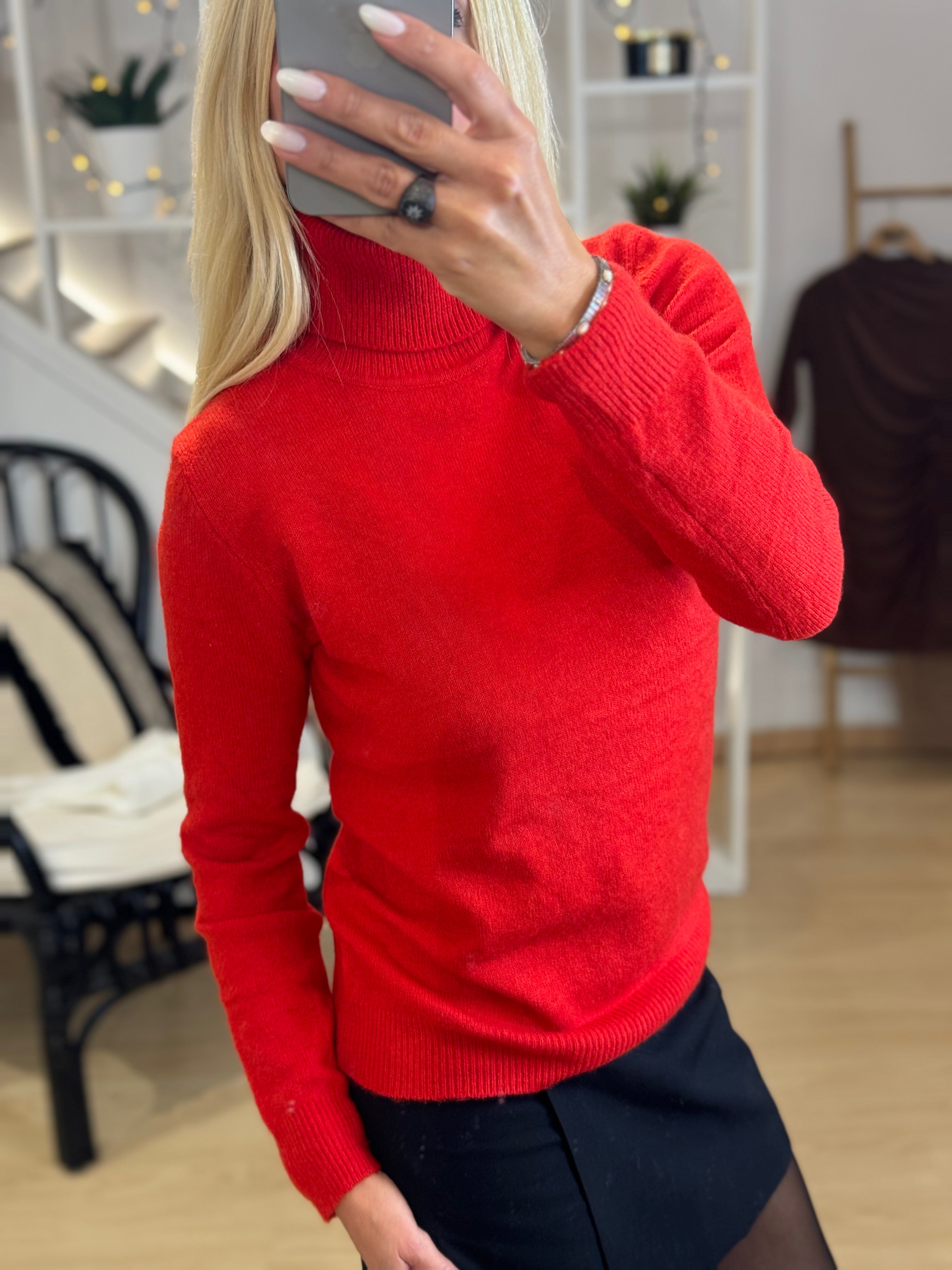 HIGH-NECKED KNIT IN COLORS