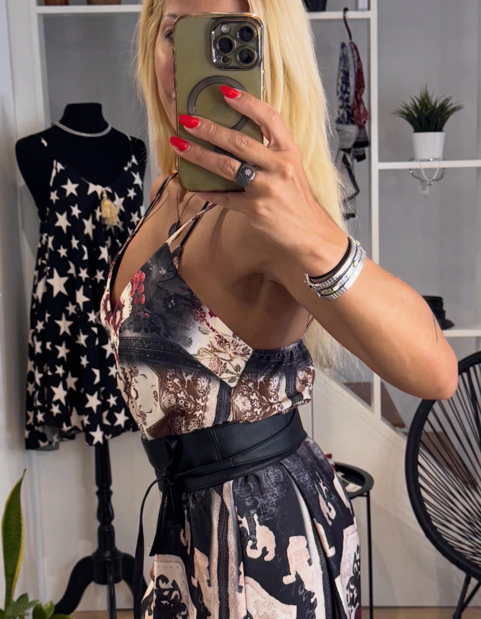 long silk jumpsuit