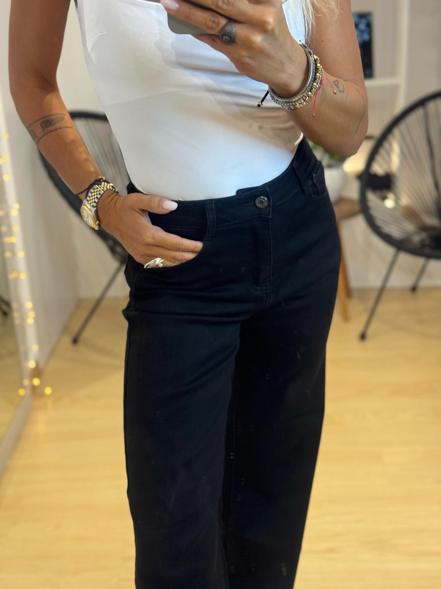 Elastic  Jean Trouser