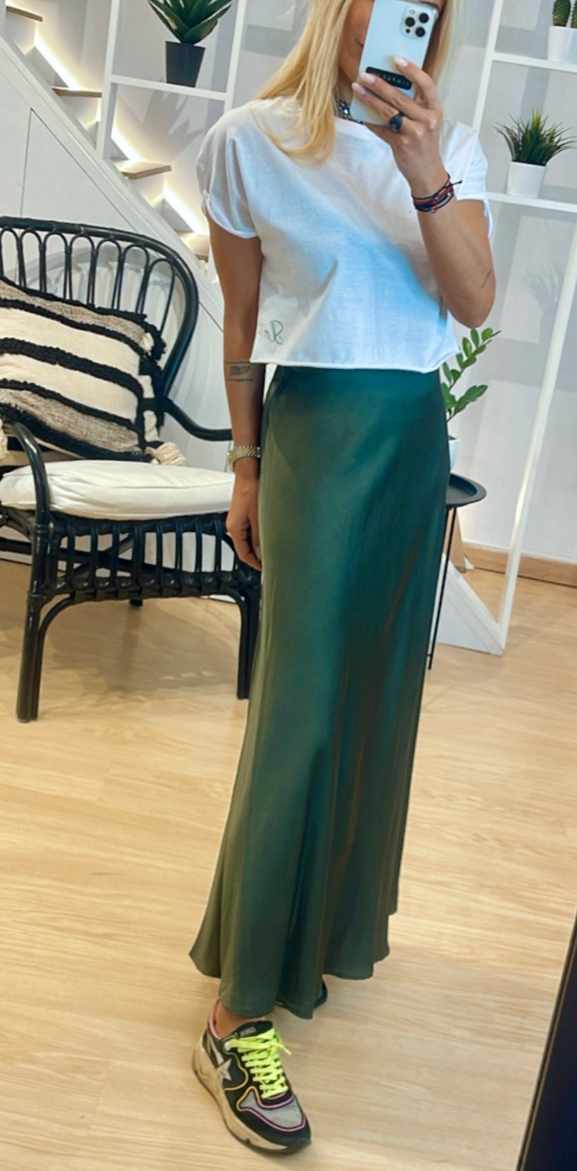 Satin Maxi Skirt