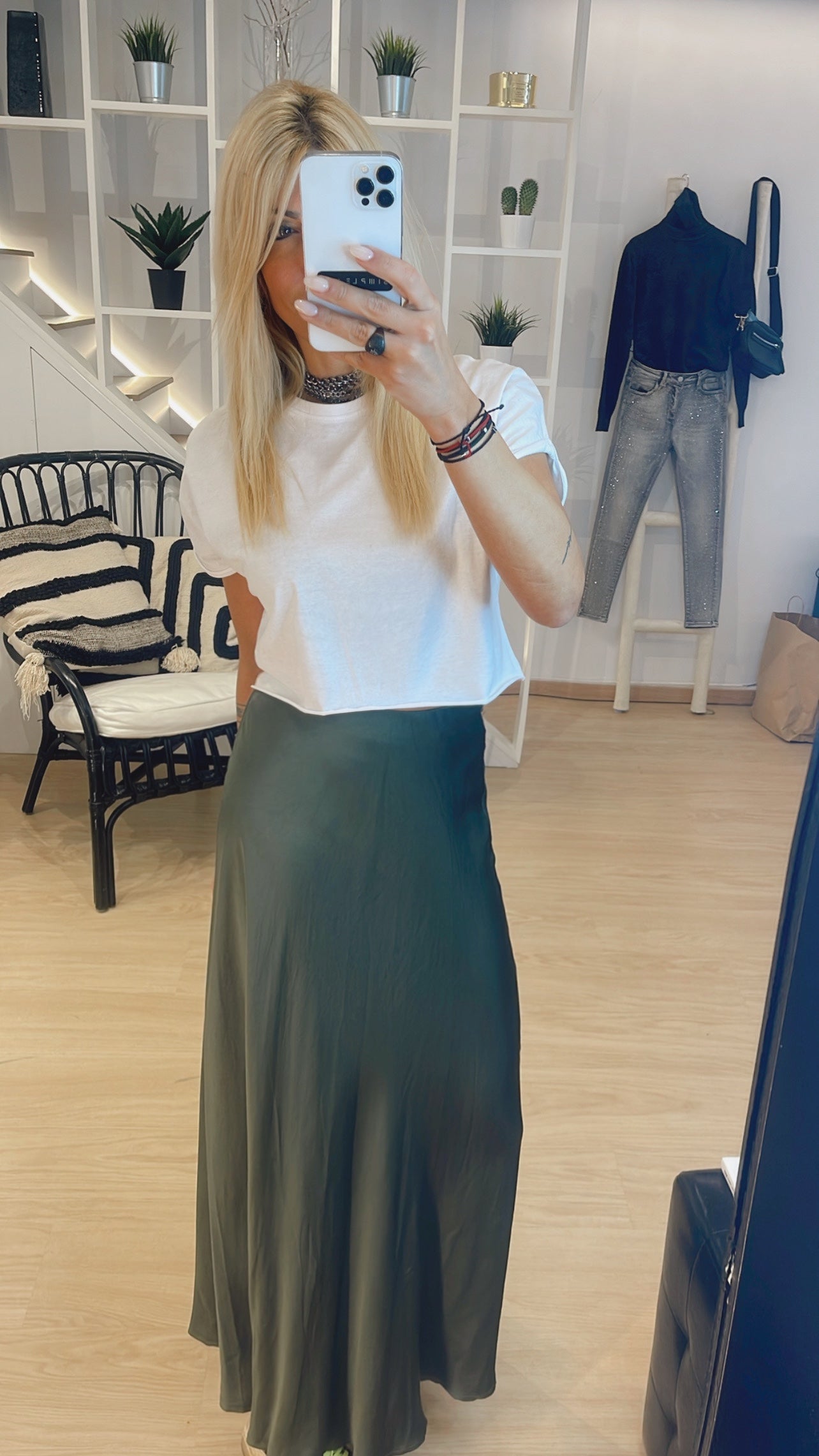 Satin Maxi Skirt