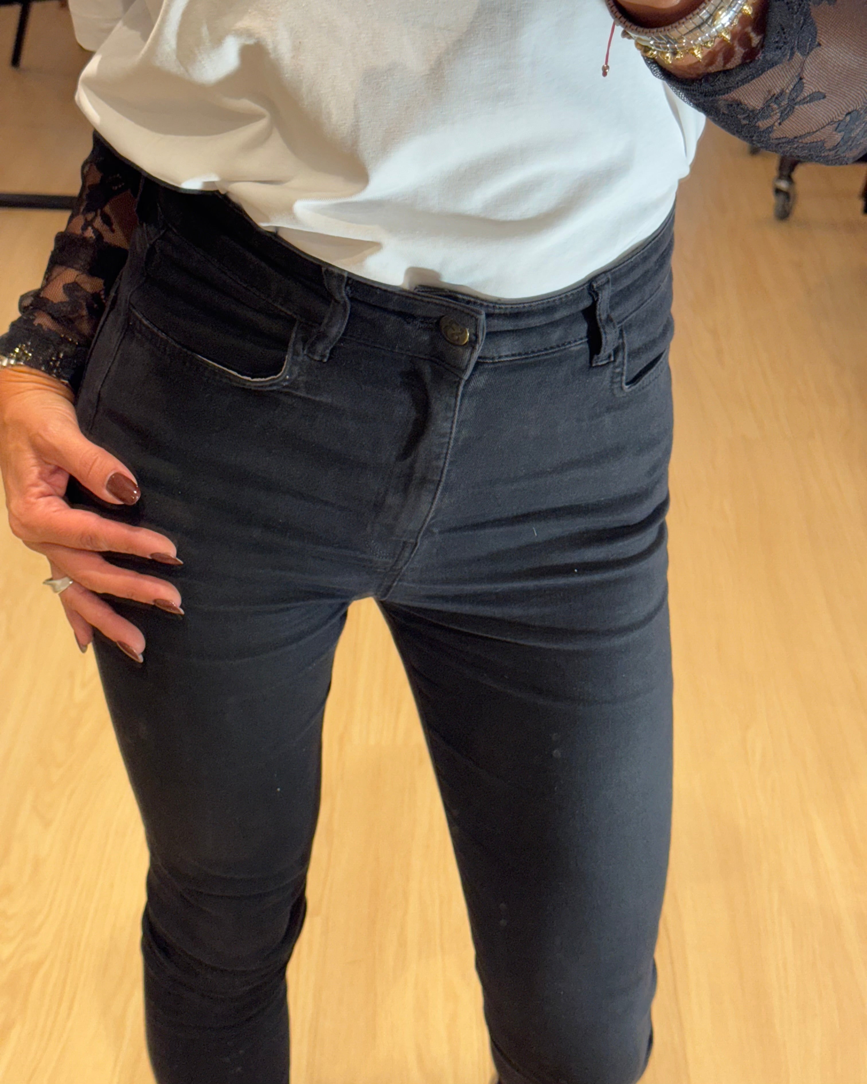 Elastic Jean Trouser