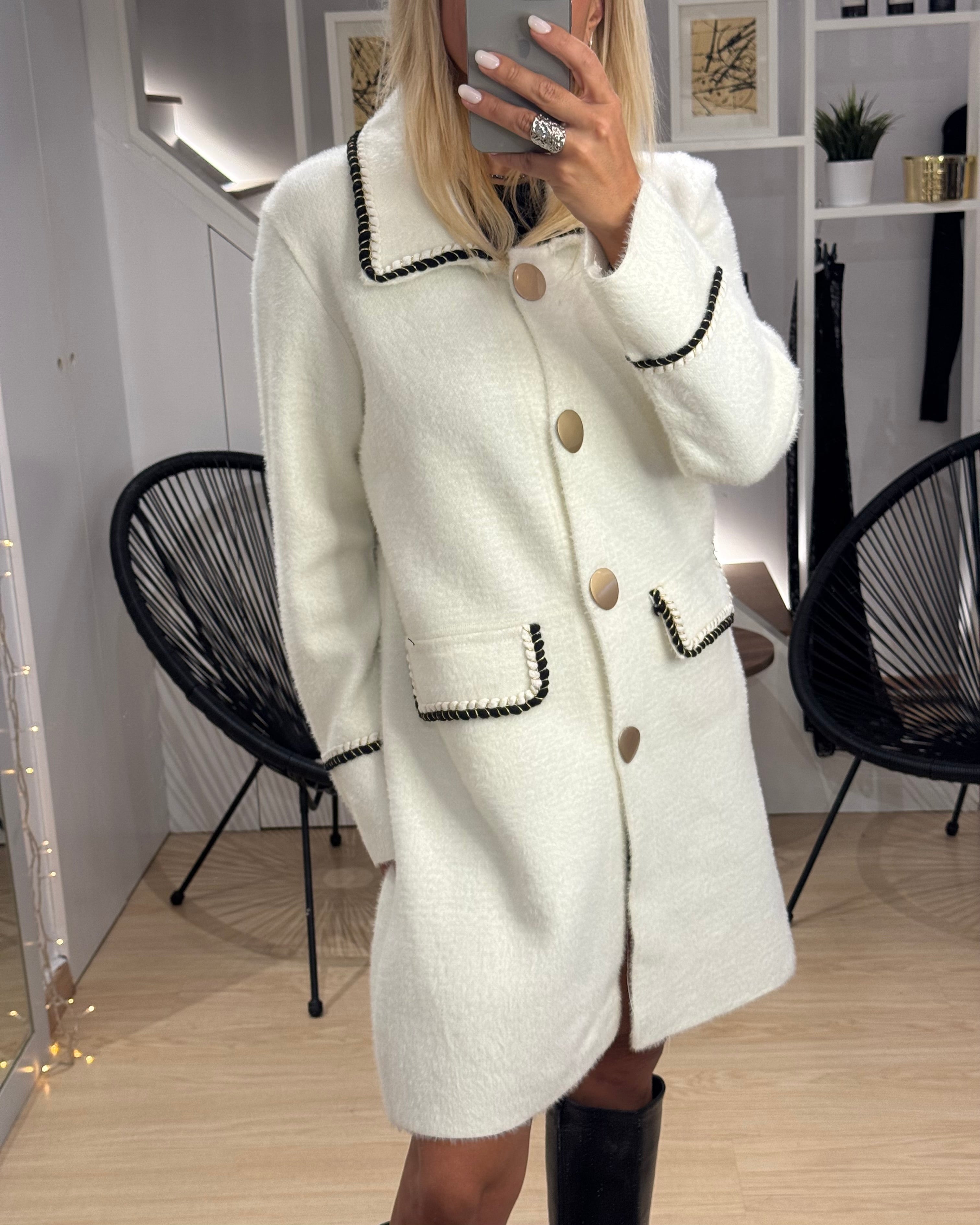COAT WITH GOLD BUTTONS