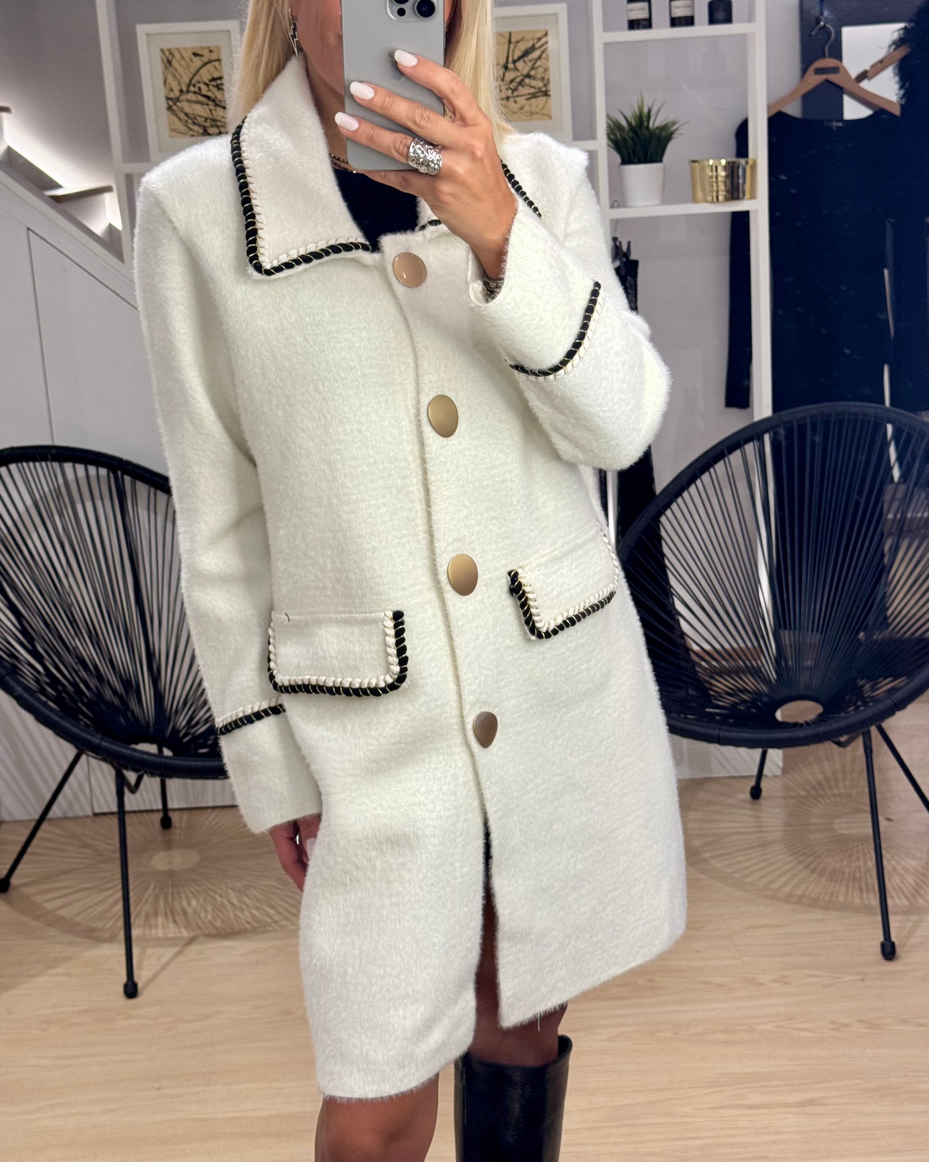 COAT WITH GOLD BUTTONS