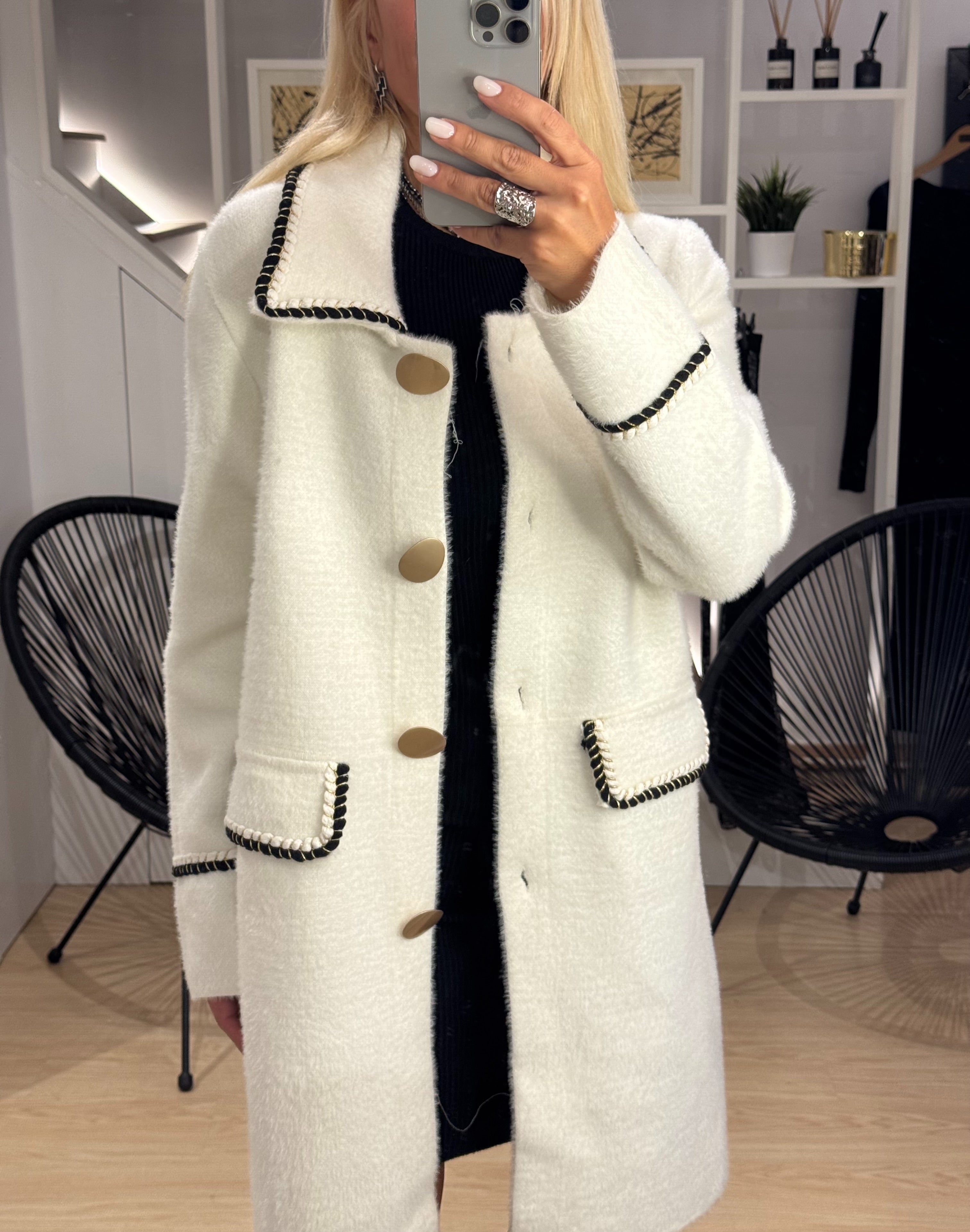 COAT WITH GOLD BUTTONS