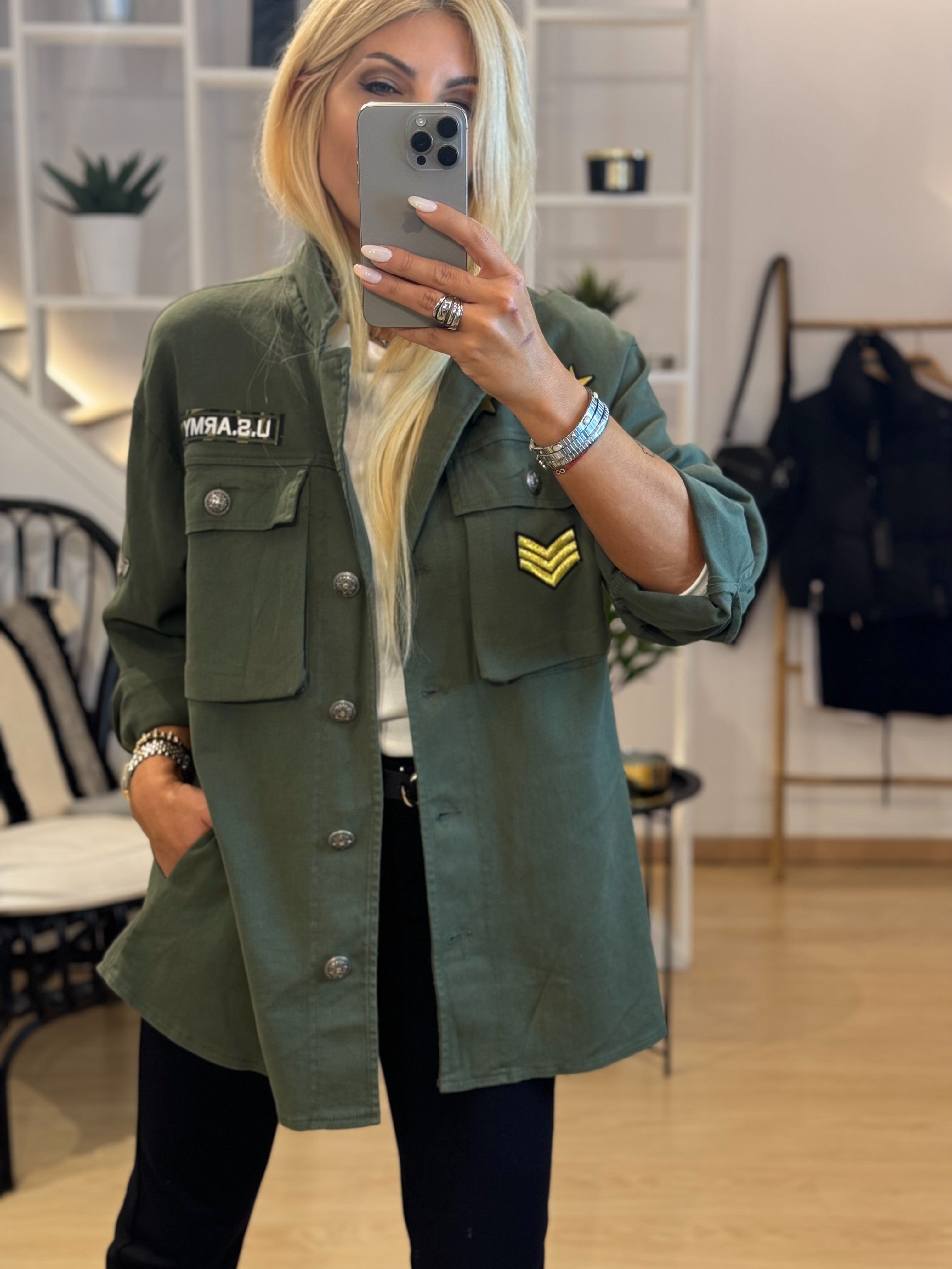 Oversized army jacket