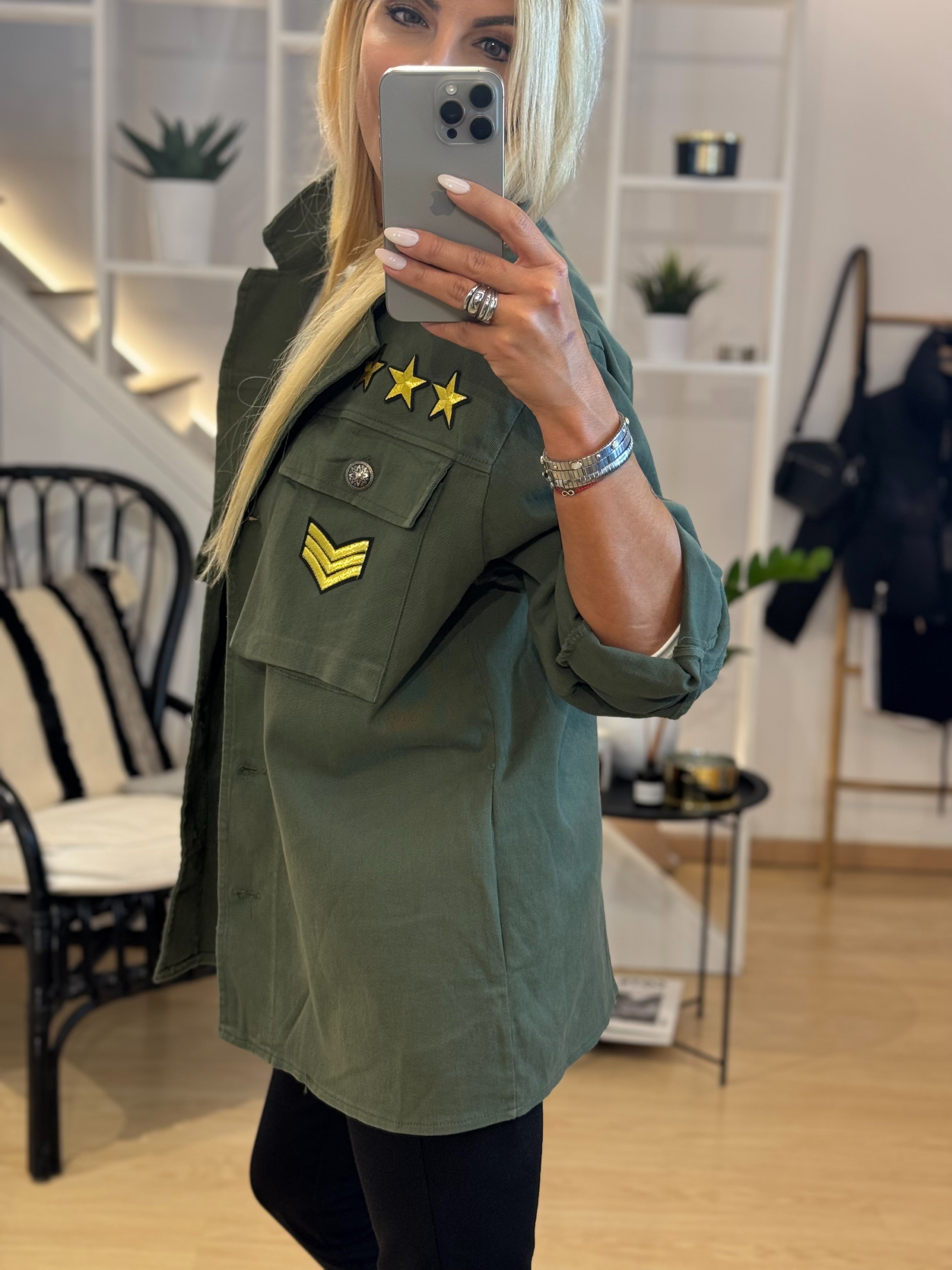 Oversized army jacket