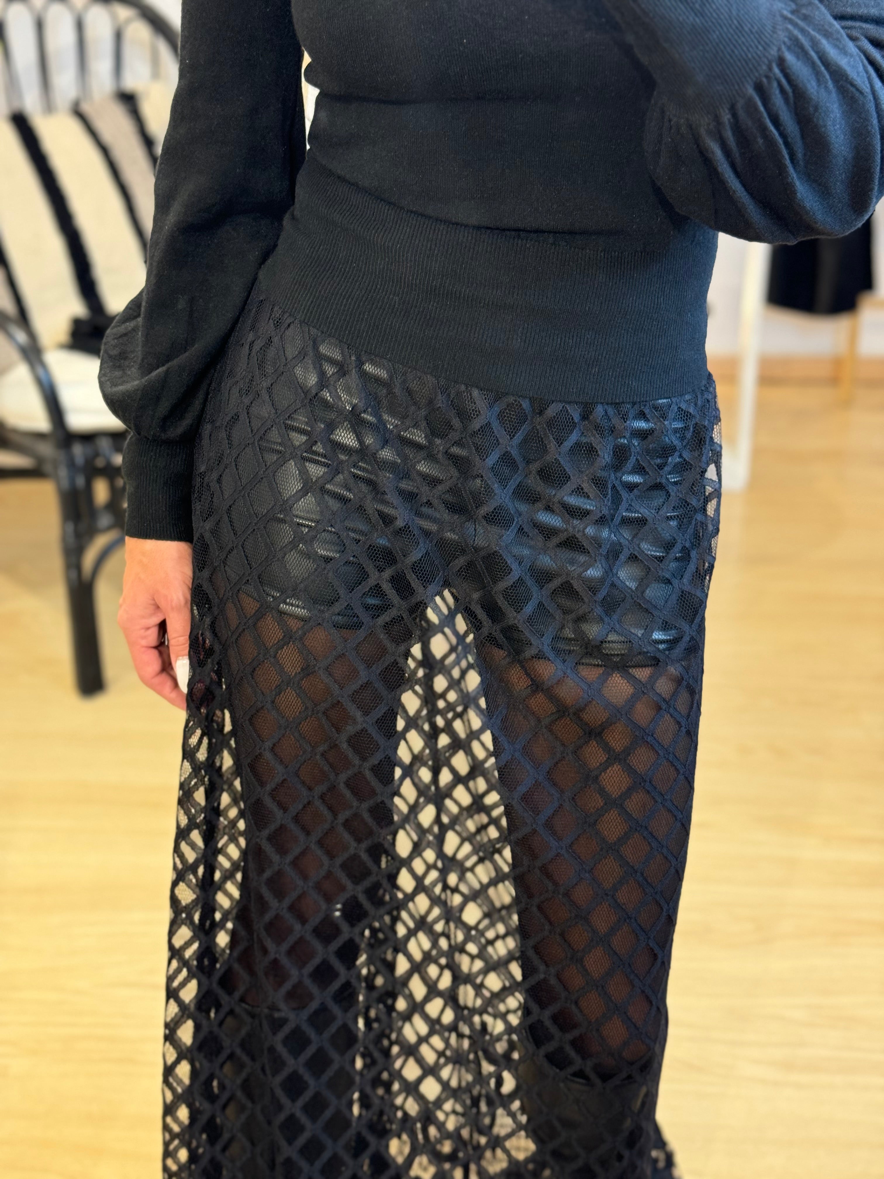 Maxi Skirt with Lace