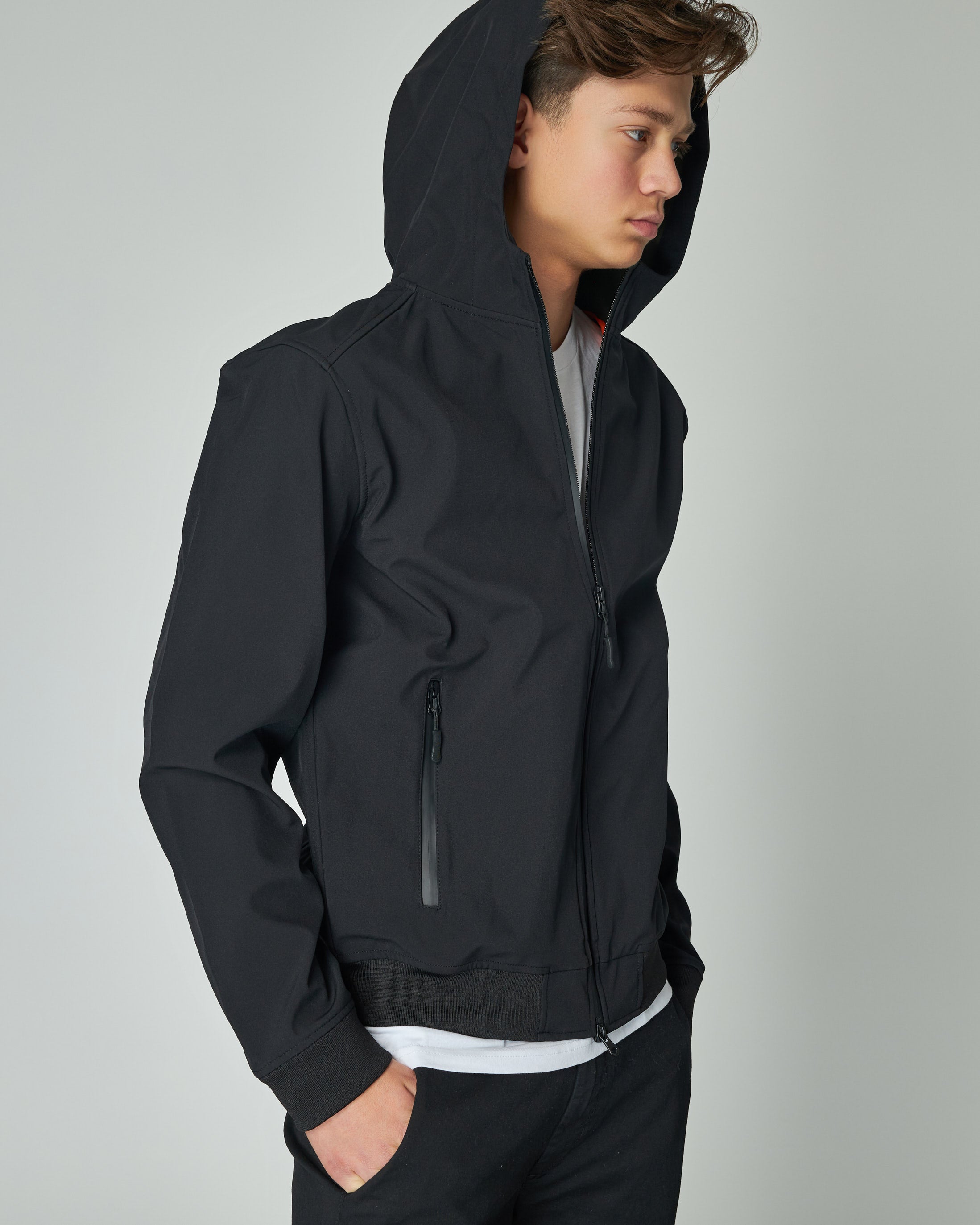 Windproof Jacket with Hoodie