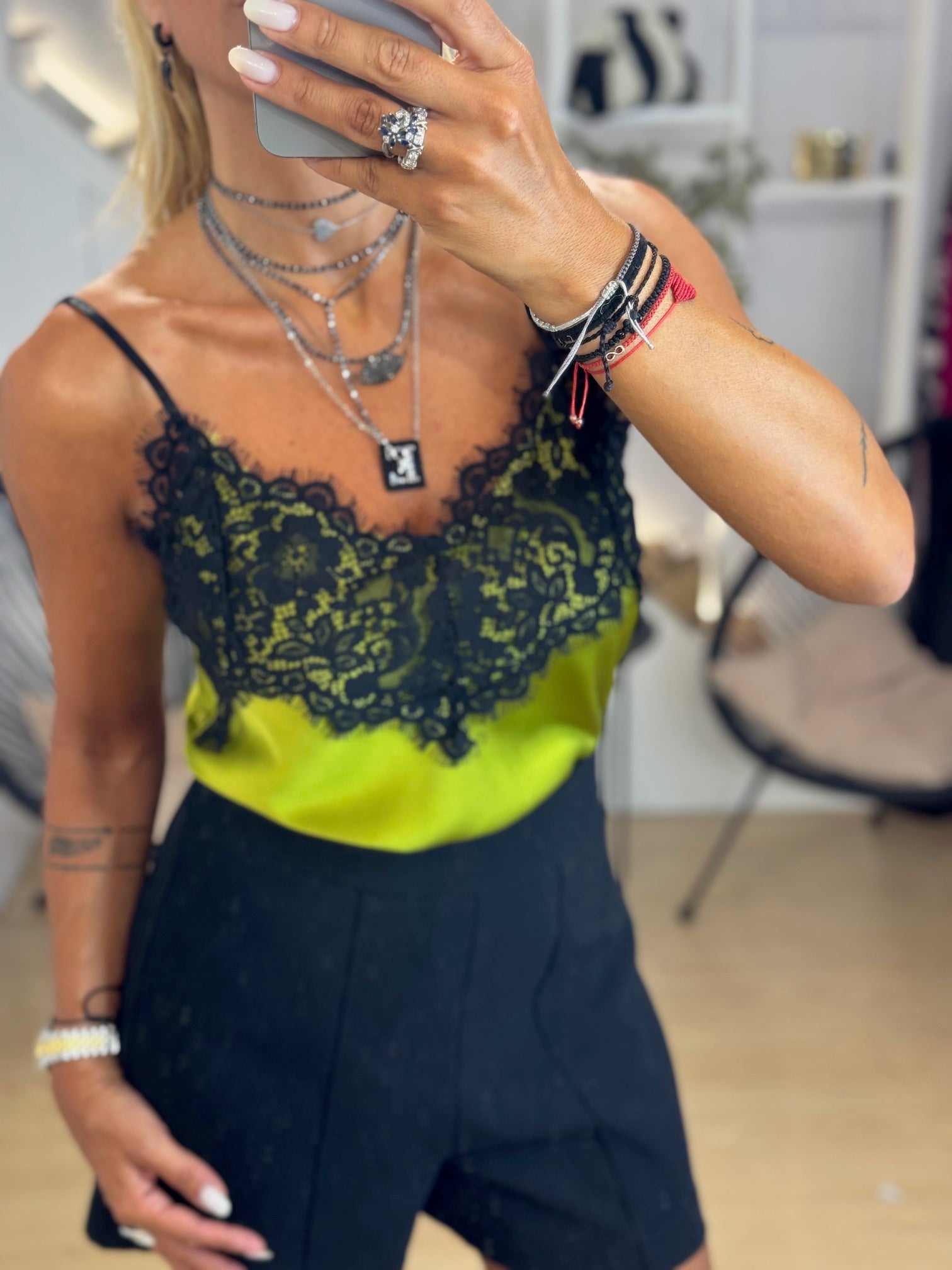 LINGERIE TOP WITH LACE
