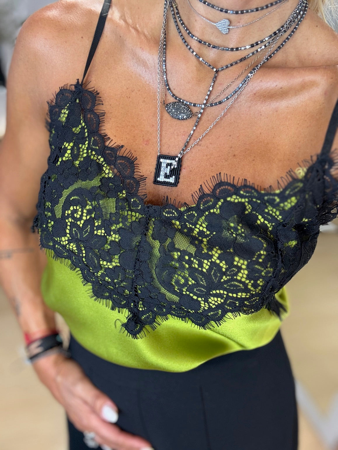 LINGERIE TOP WITH LACE