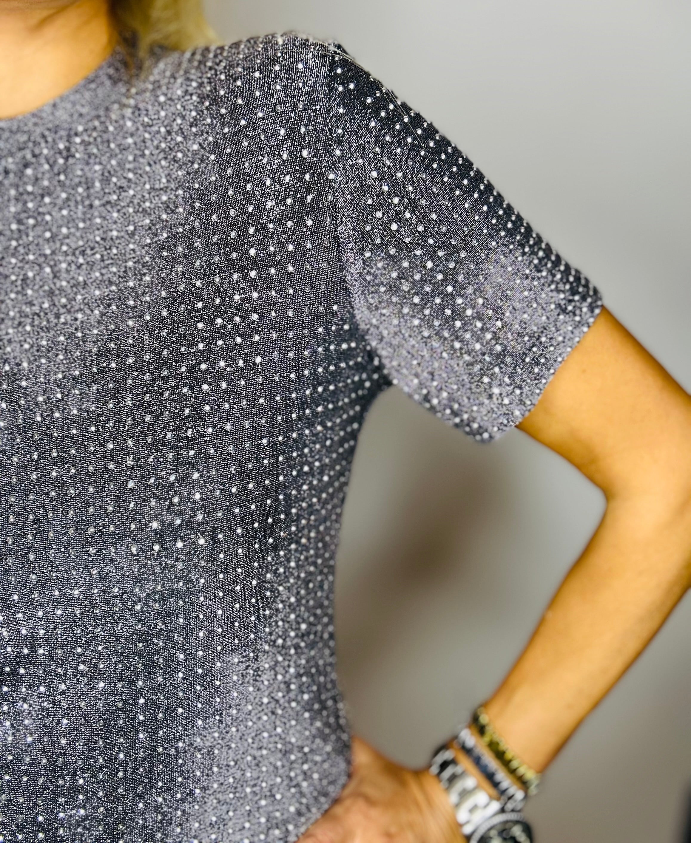 Elastic Metallic T-Shirt