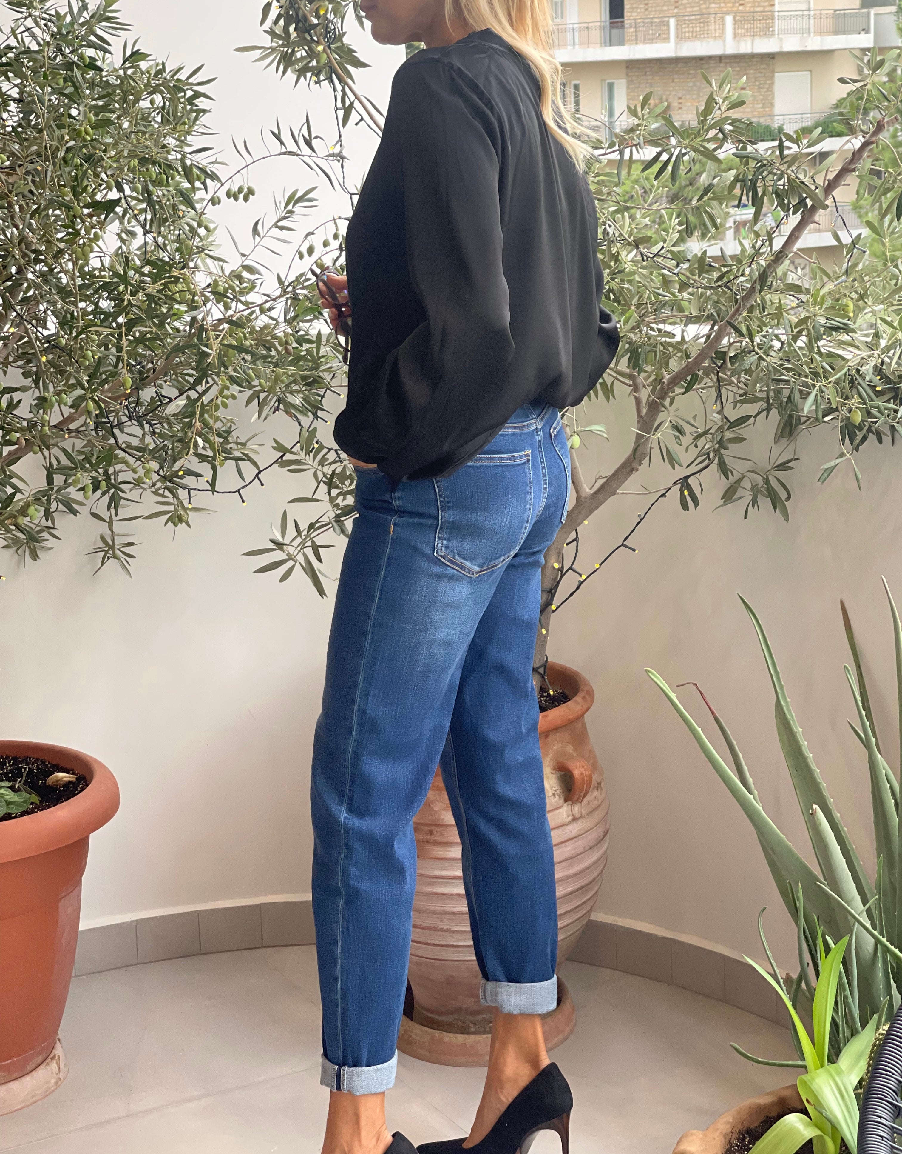 Elastic Jean Trouser Loose fit